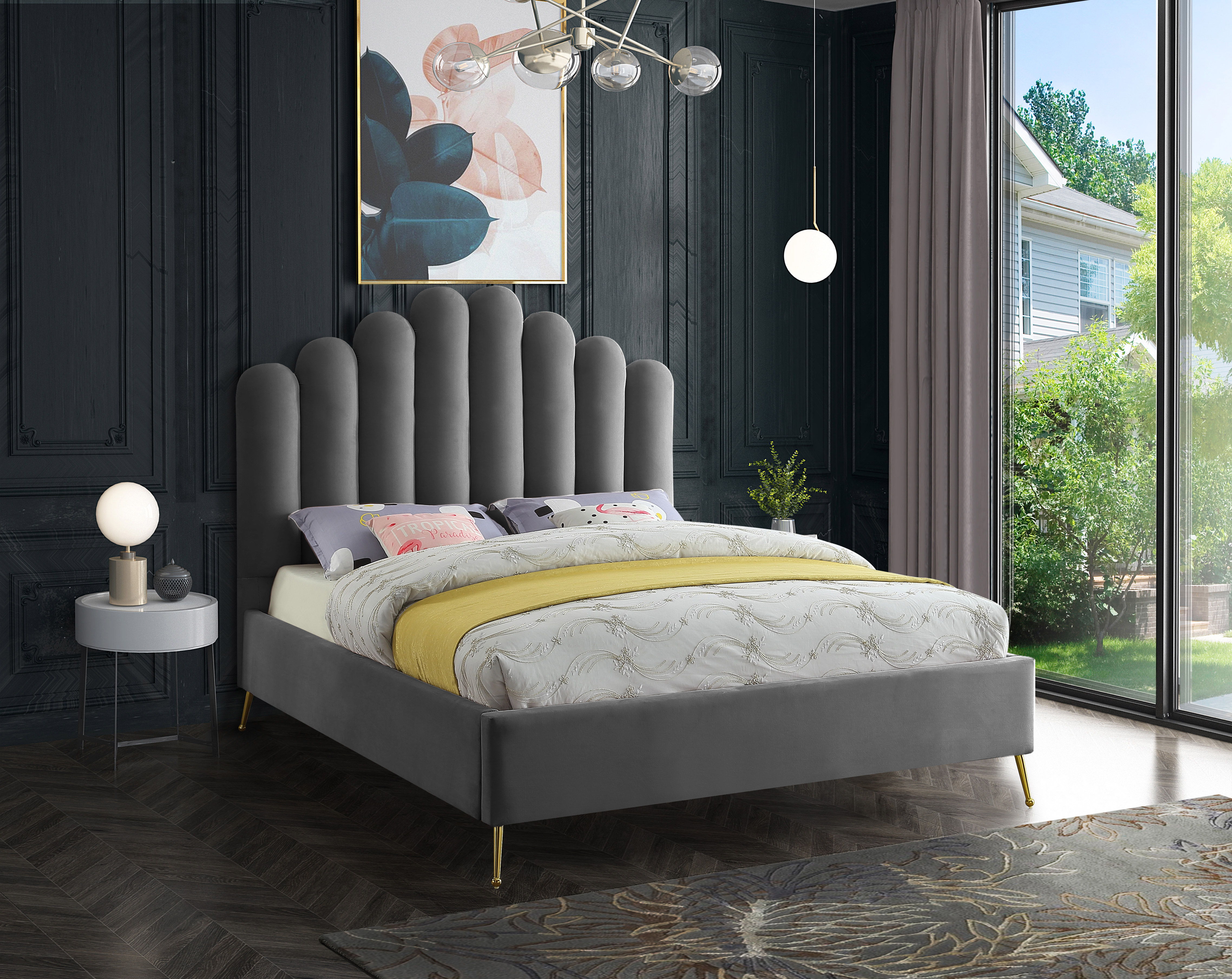 Lily - Queen Bed - Gray