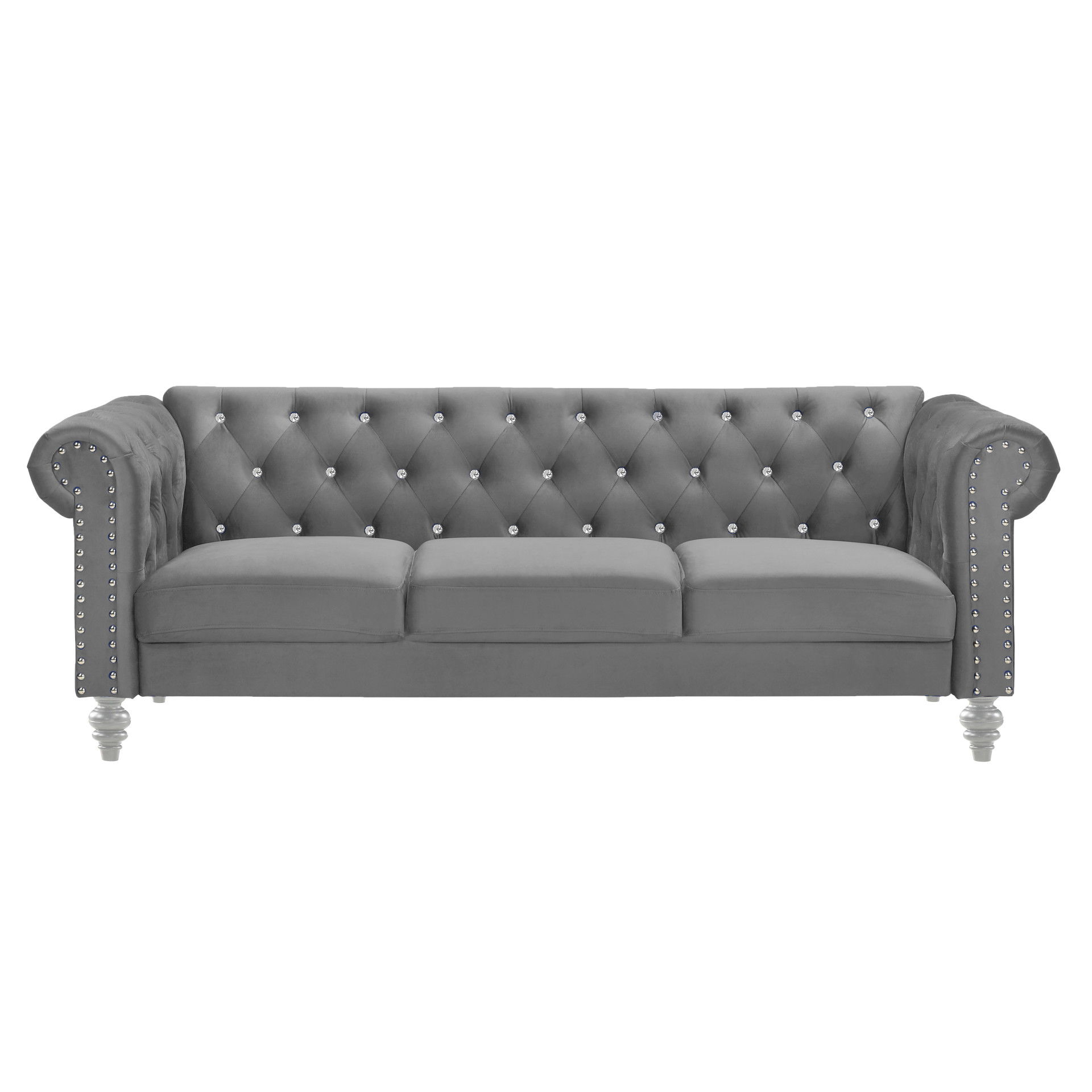 Emma Crystal - Sofa - Gray
