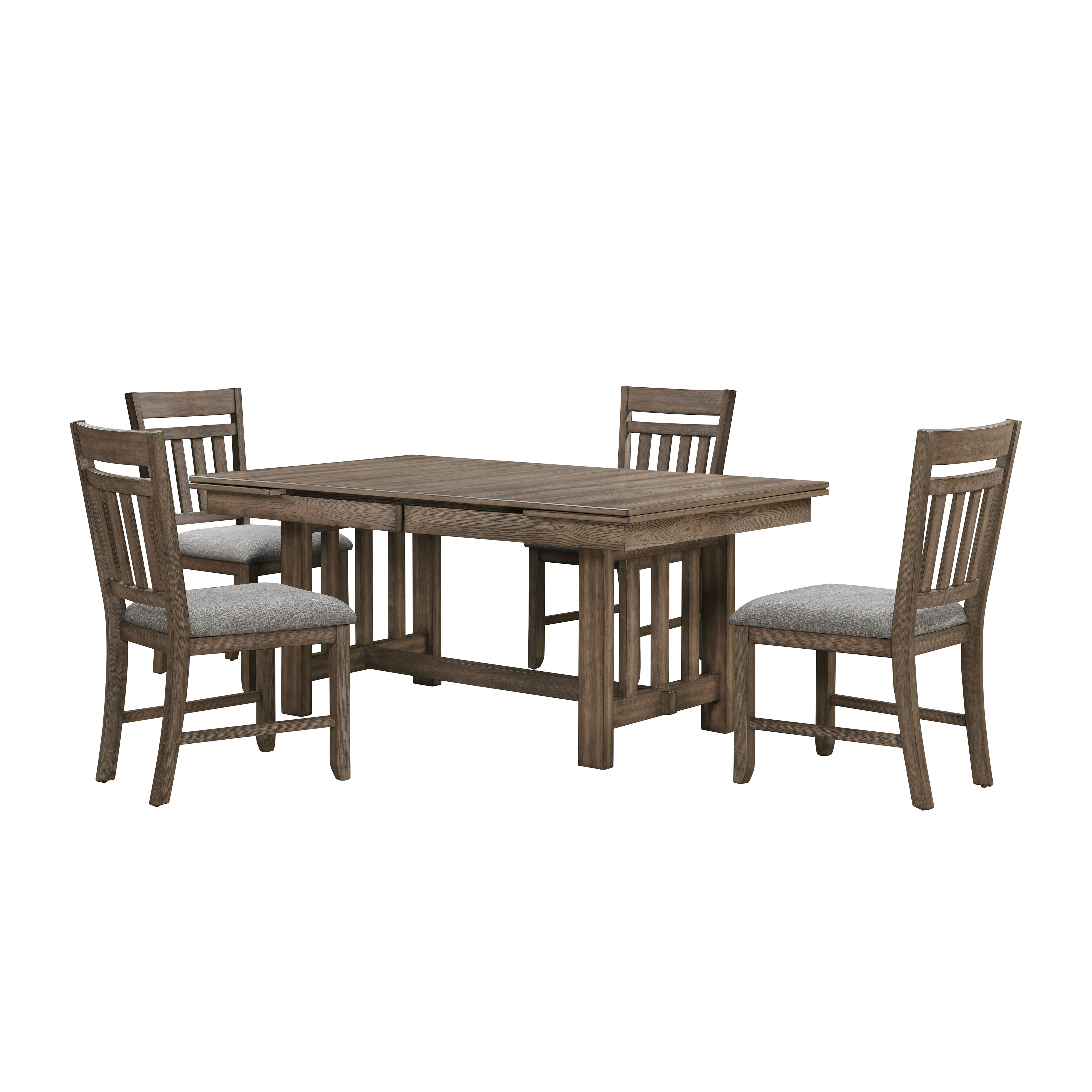 Harrisburg - Dining Table & 4 Chairs - Brown