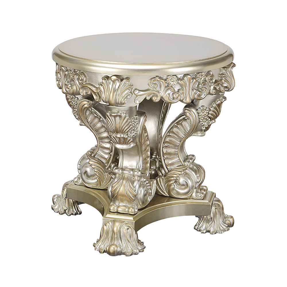 Sorina - End Table - Antique Gold, beige