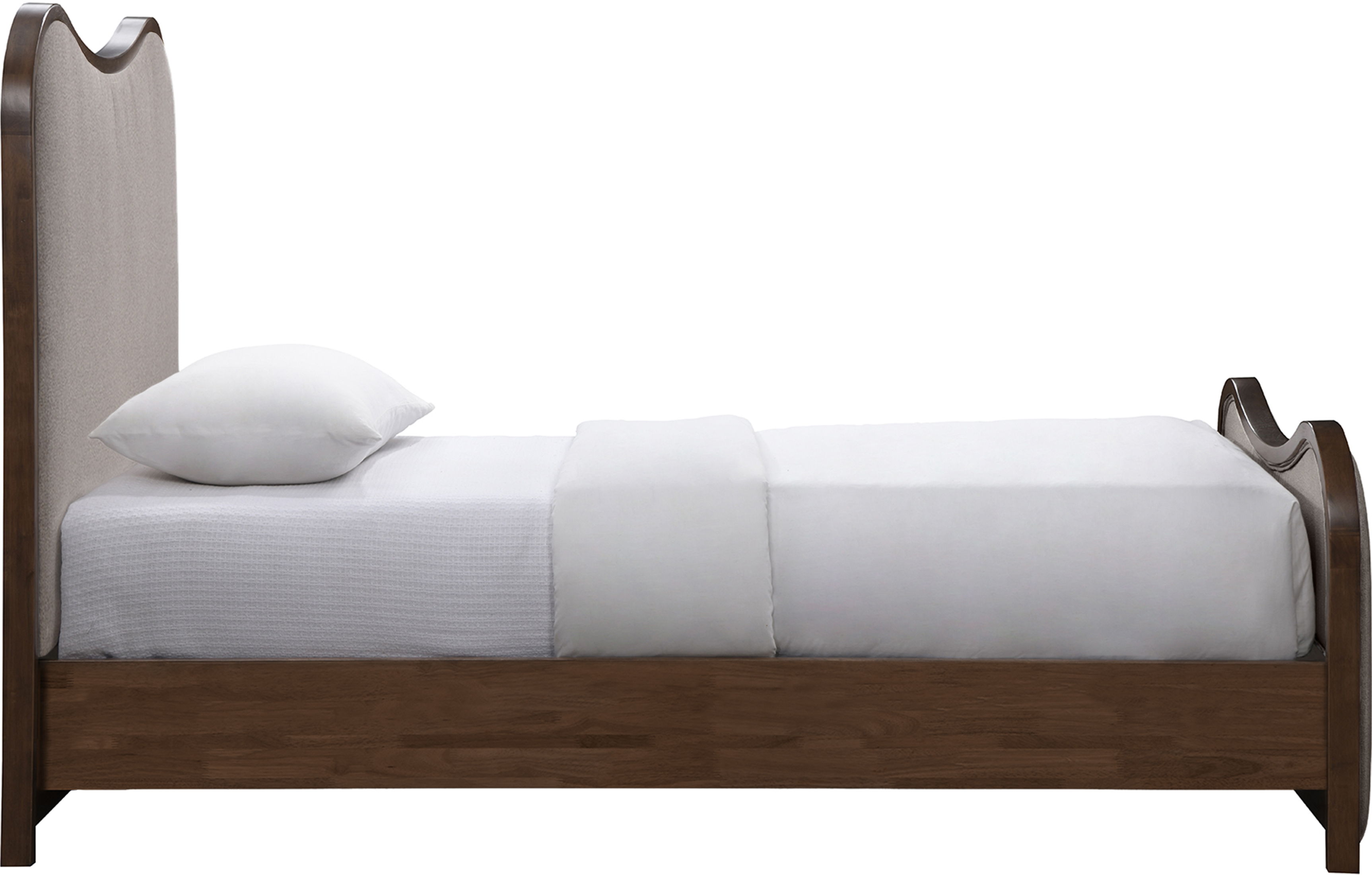Arvada - Upholstered Twin Bed - Brown