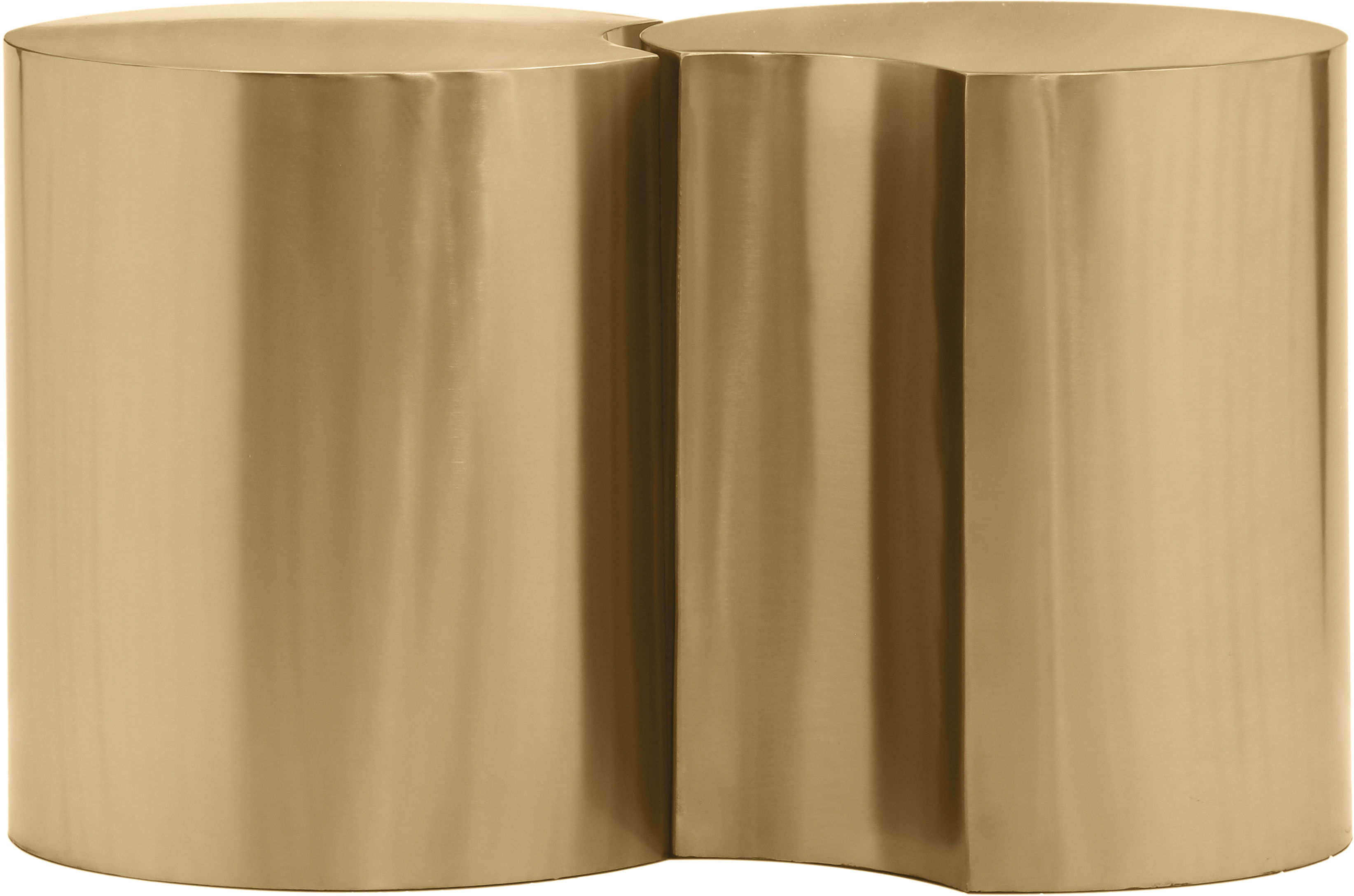 Dimple - 18" 2 Piece Modular End Table - Gold