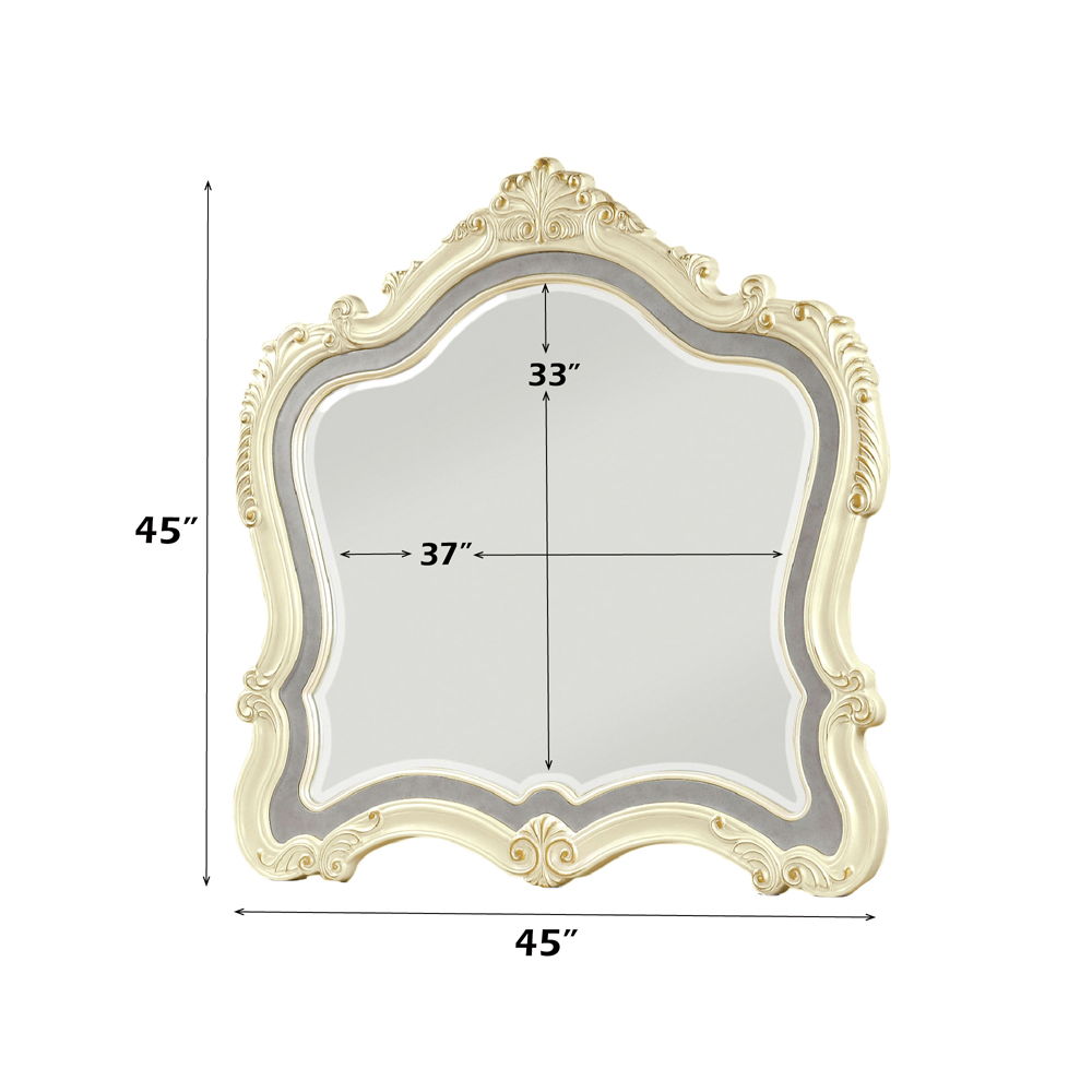 Chantelle - Mirror - Pearl White Finish, white, view 2