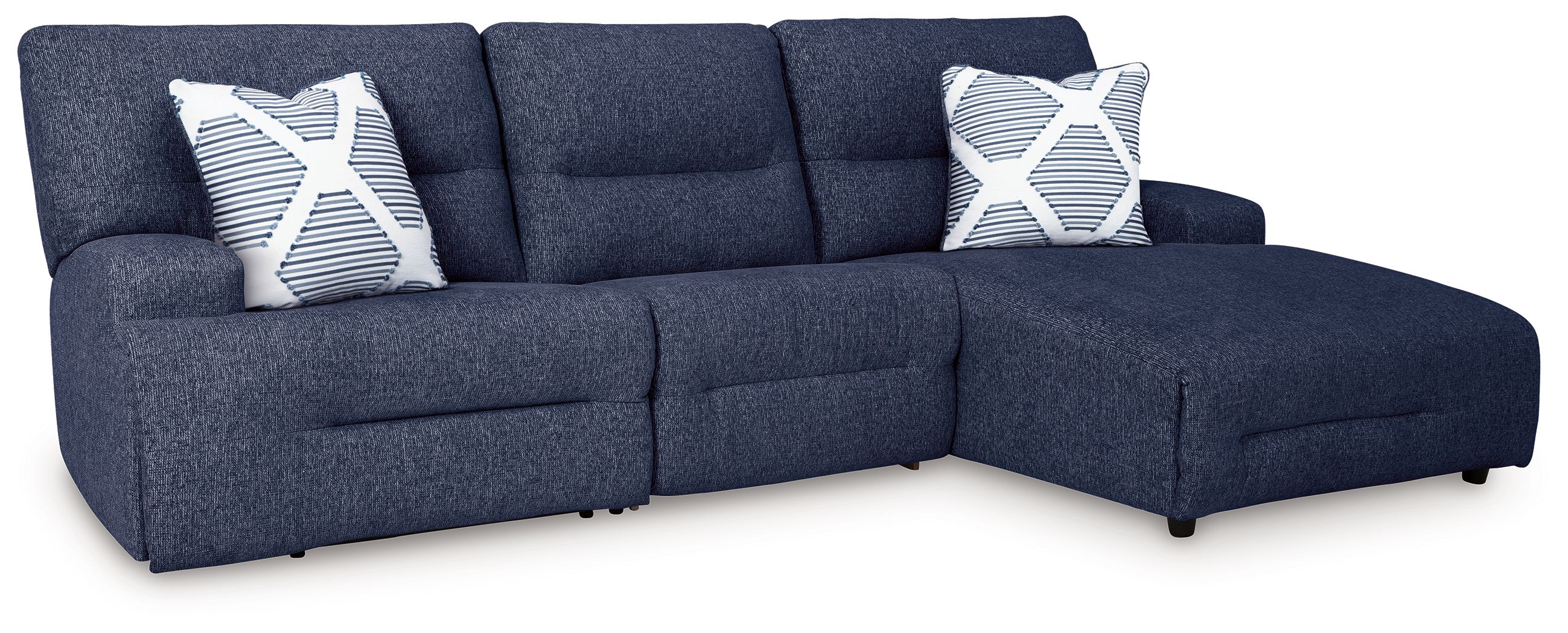 3 Pc · Power Reclining Sectional With RAF Power Reclining Back Chaise