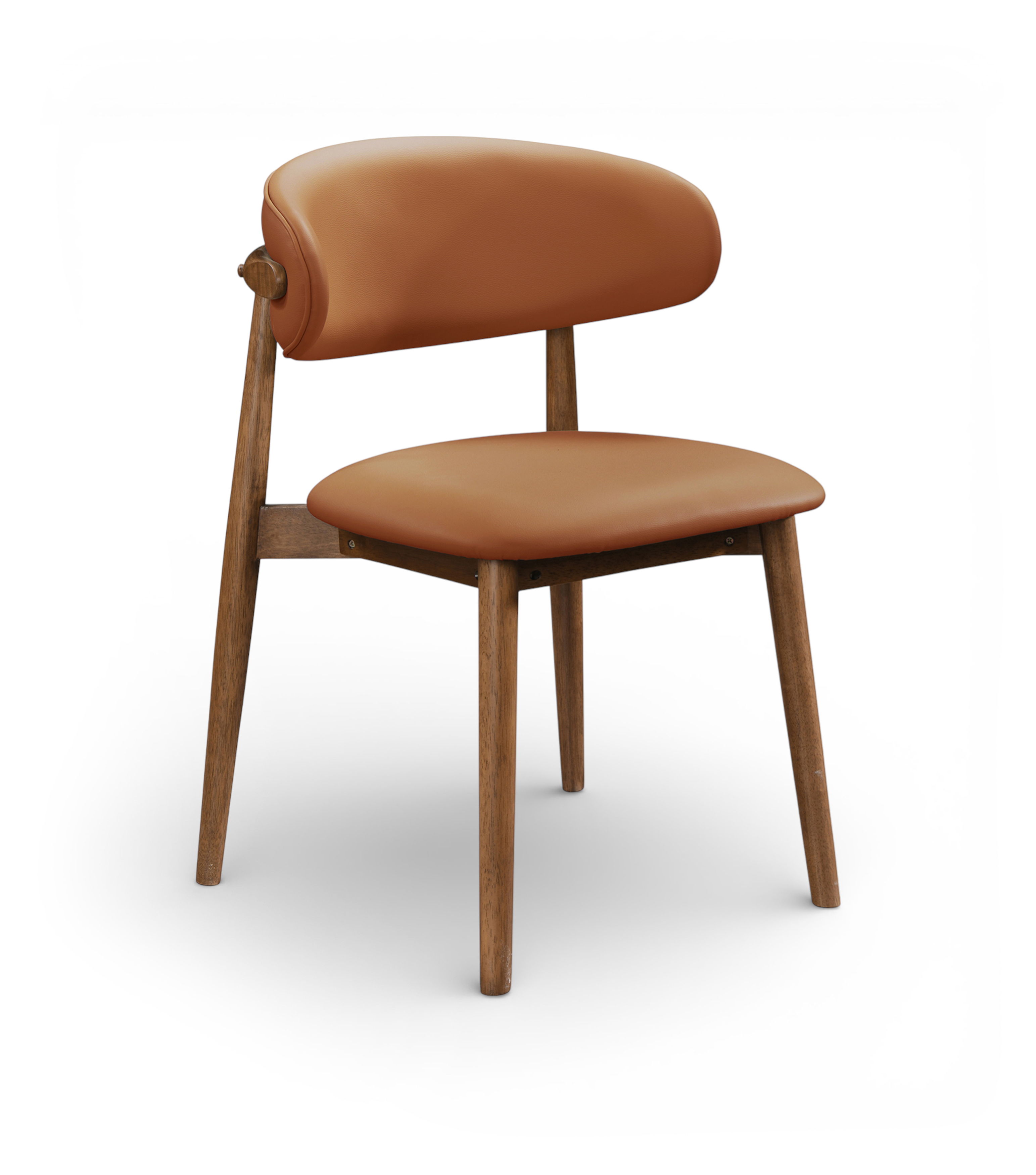Leesa - Vegan Leather Upholstered Dining Chair (Set of 2) - Tan