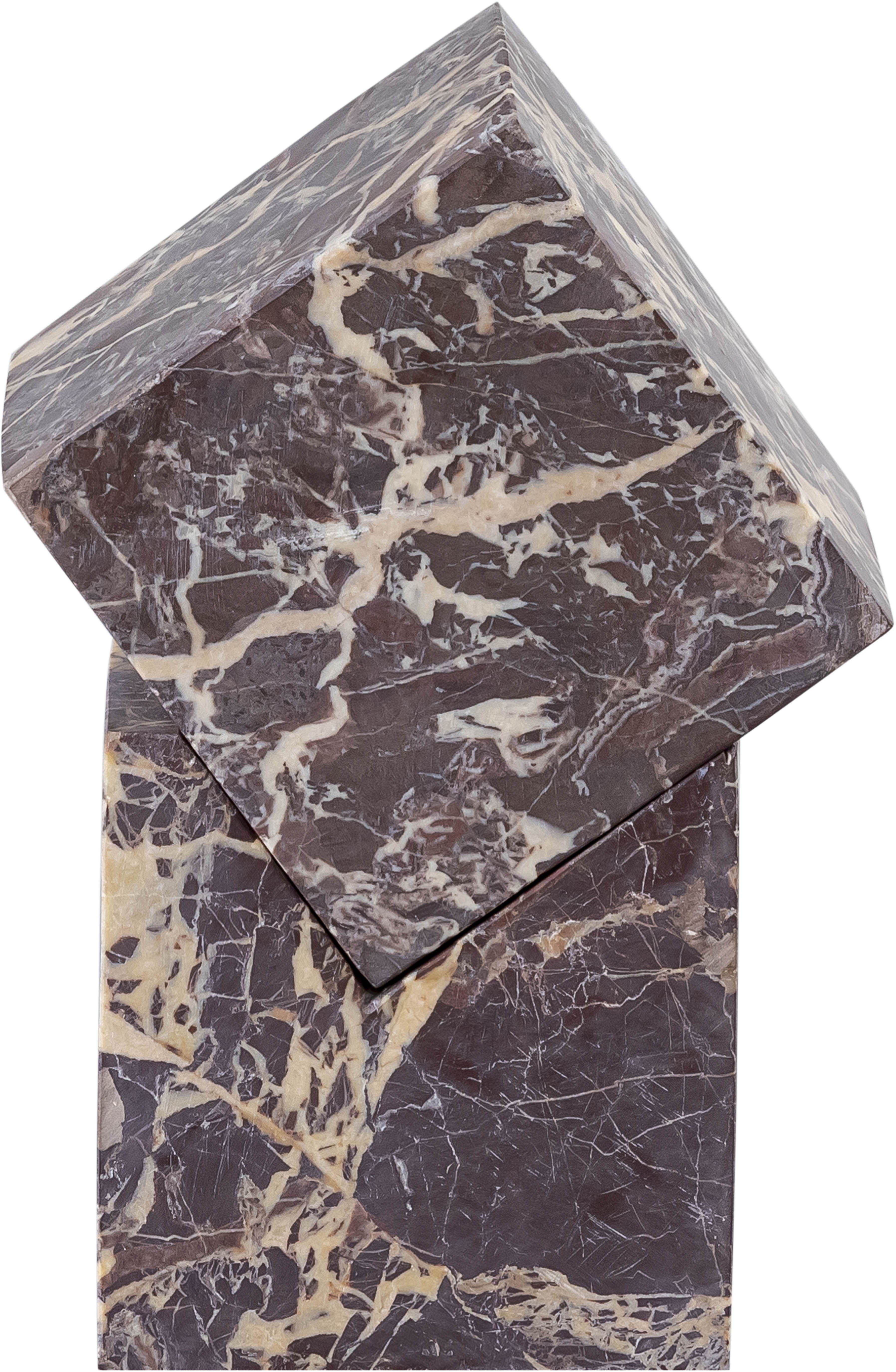 Quad - Marble Decorative Cube - Cherry
