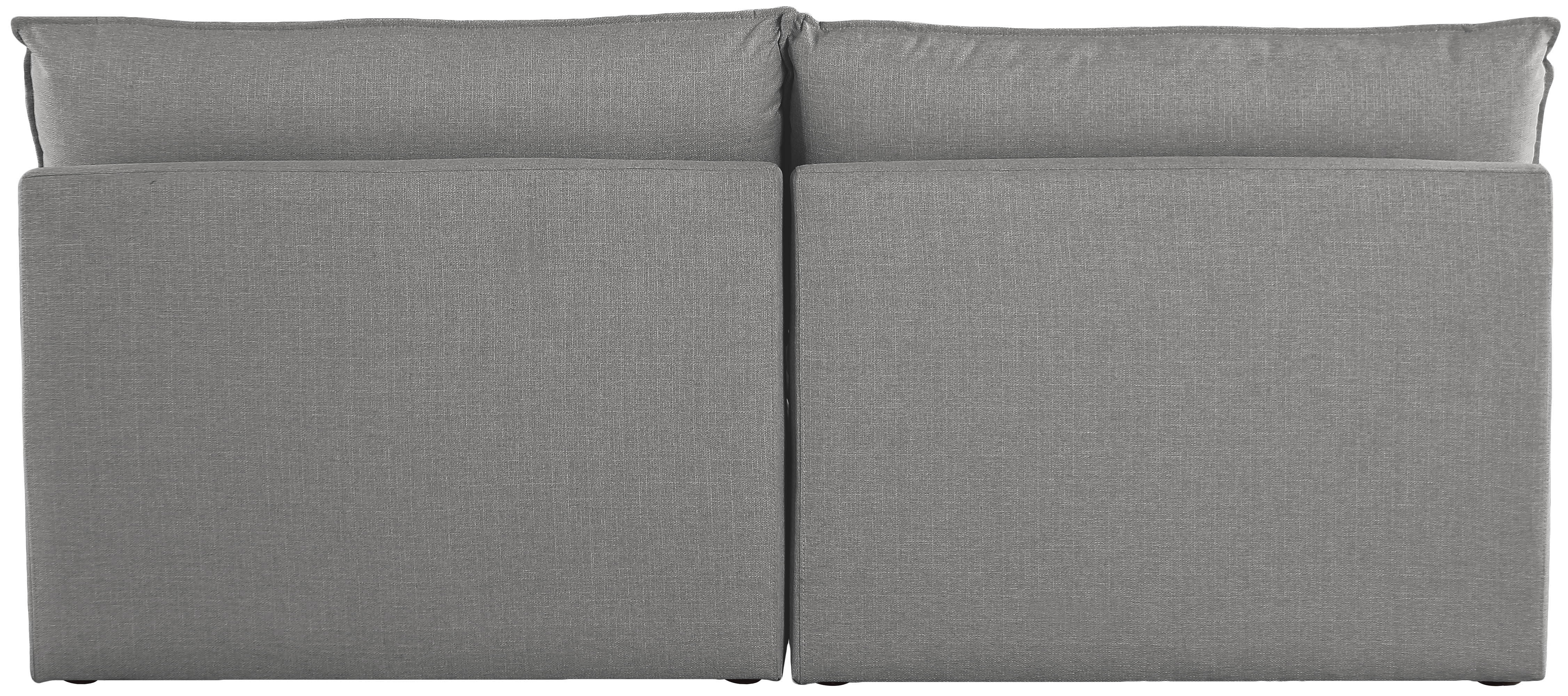 Mackenzie - 2 Piece Modular Armless Sofa - Gray