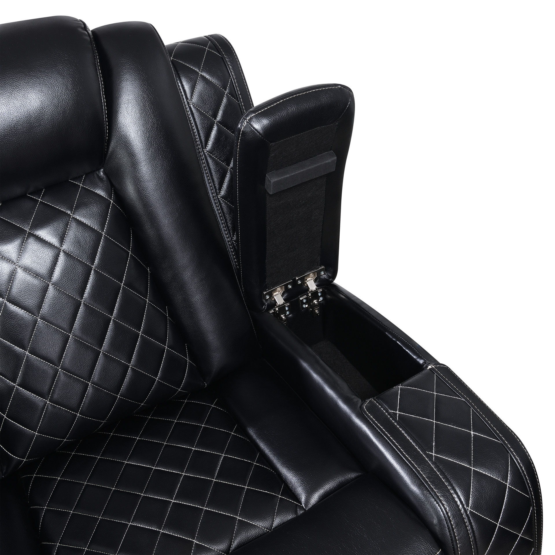 Orion II - Glider Recliner - Black, black, view 5