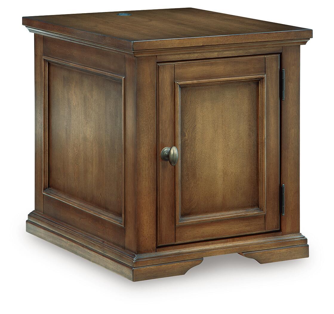 Channley – Rectangular End Table – Brown