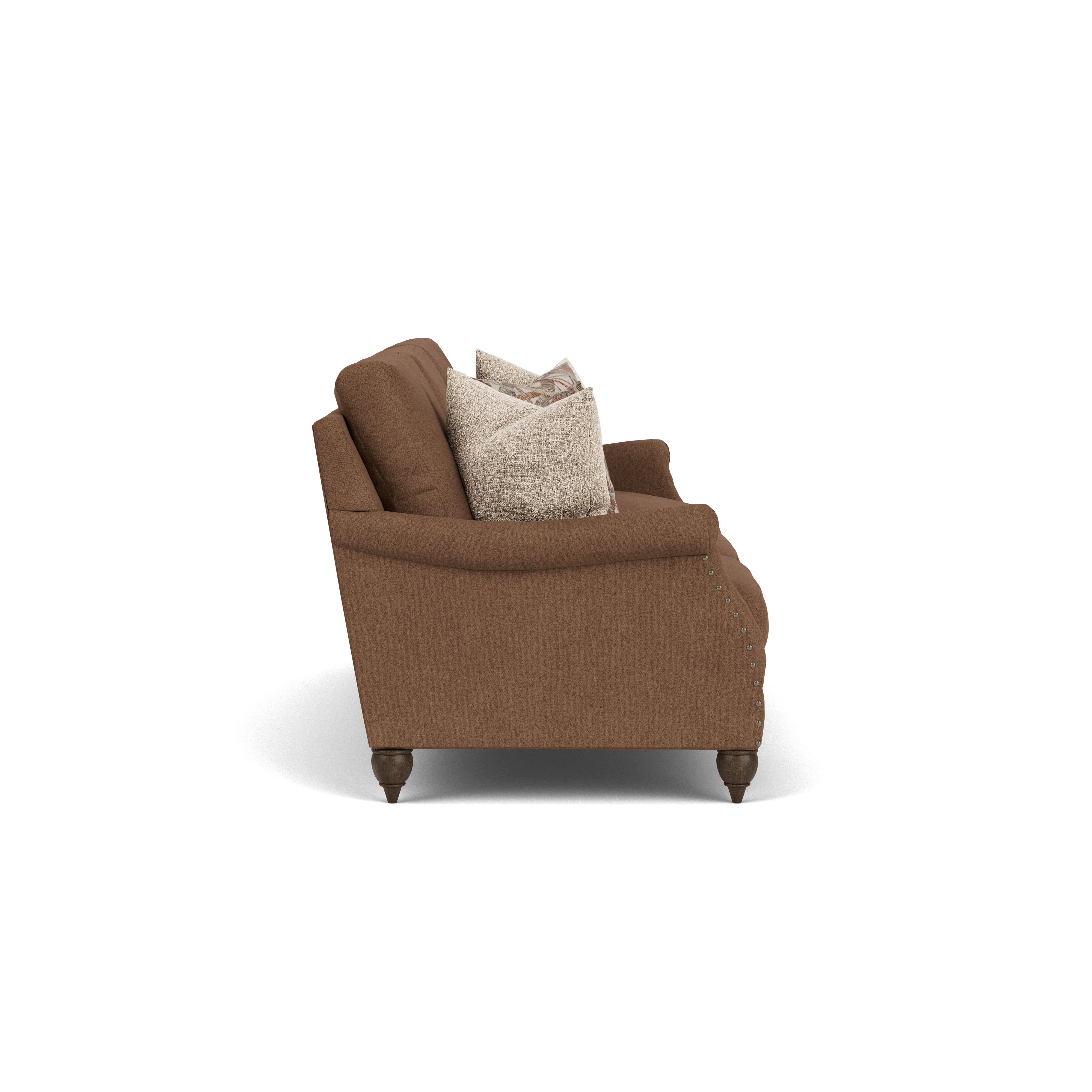 Veda - Fabric Sofa, dark brown, view 7