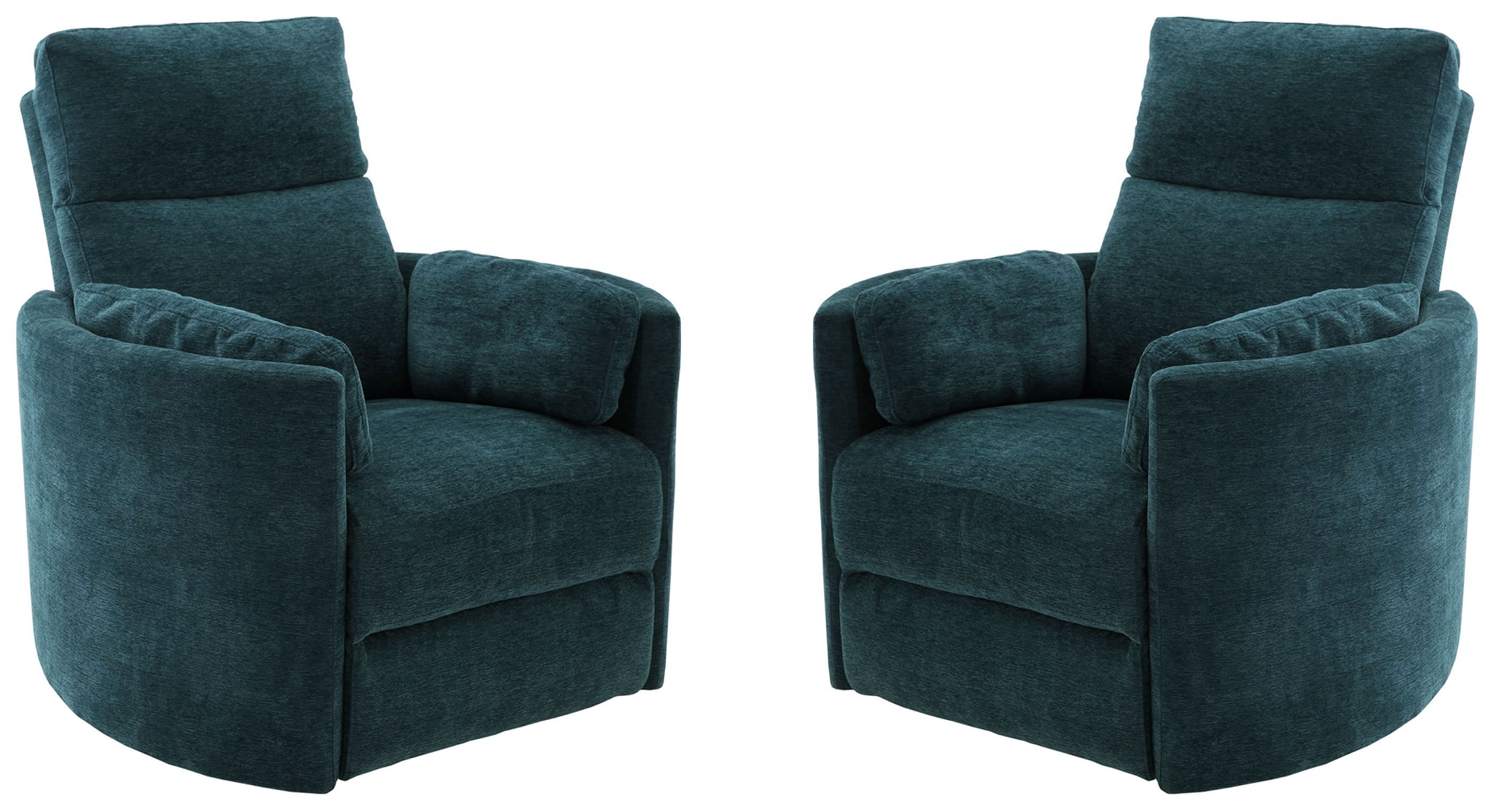 Parker House Radius - Power Swivel Glider Recliner (Set of 2) - Peacock