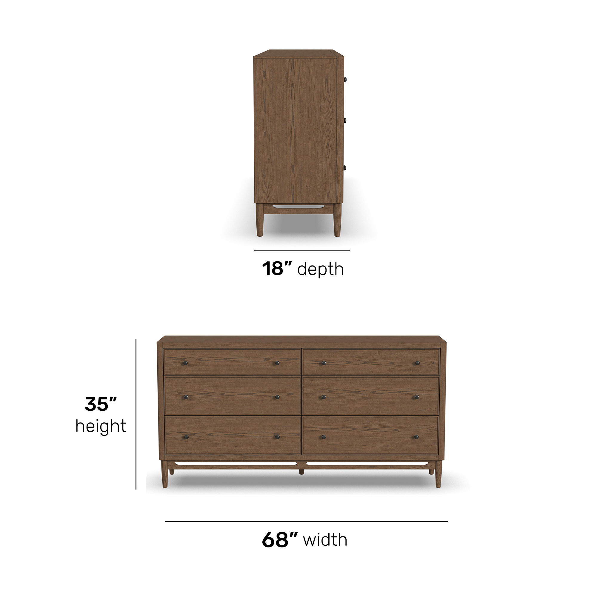 Verona - Dresser - Light Brown, light brown, view 7