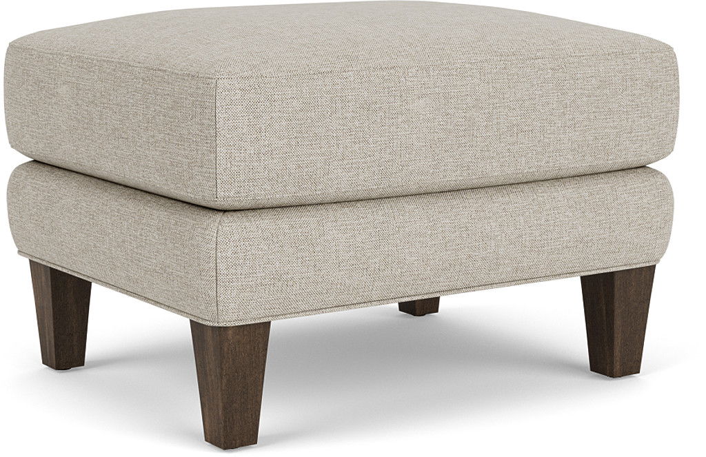 Venture - Fabric Ottoman, white, view 2