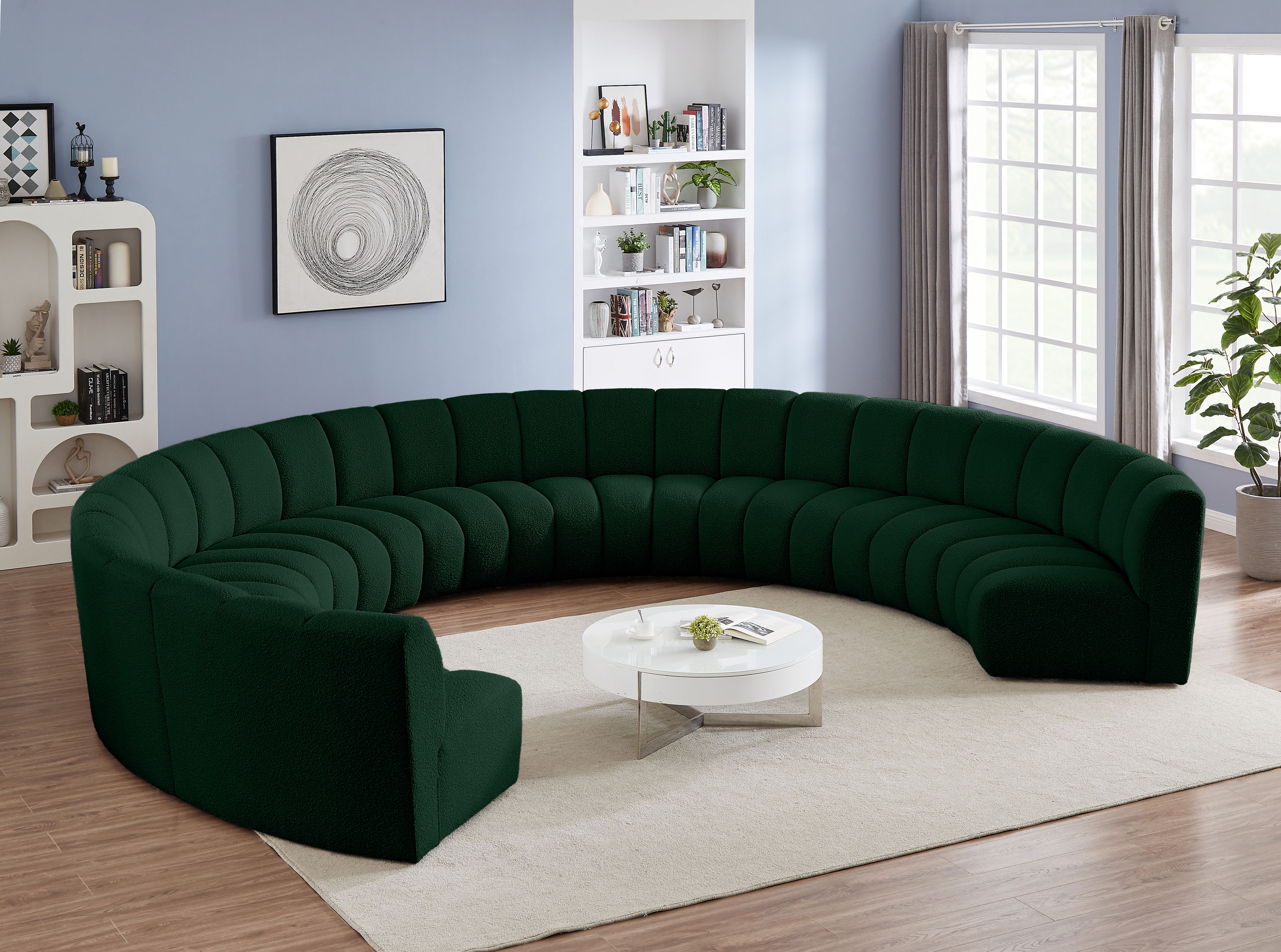Infinity - 9 Piece Modular Sectional - Green
