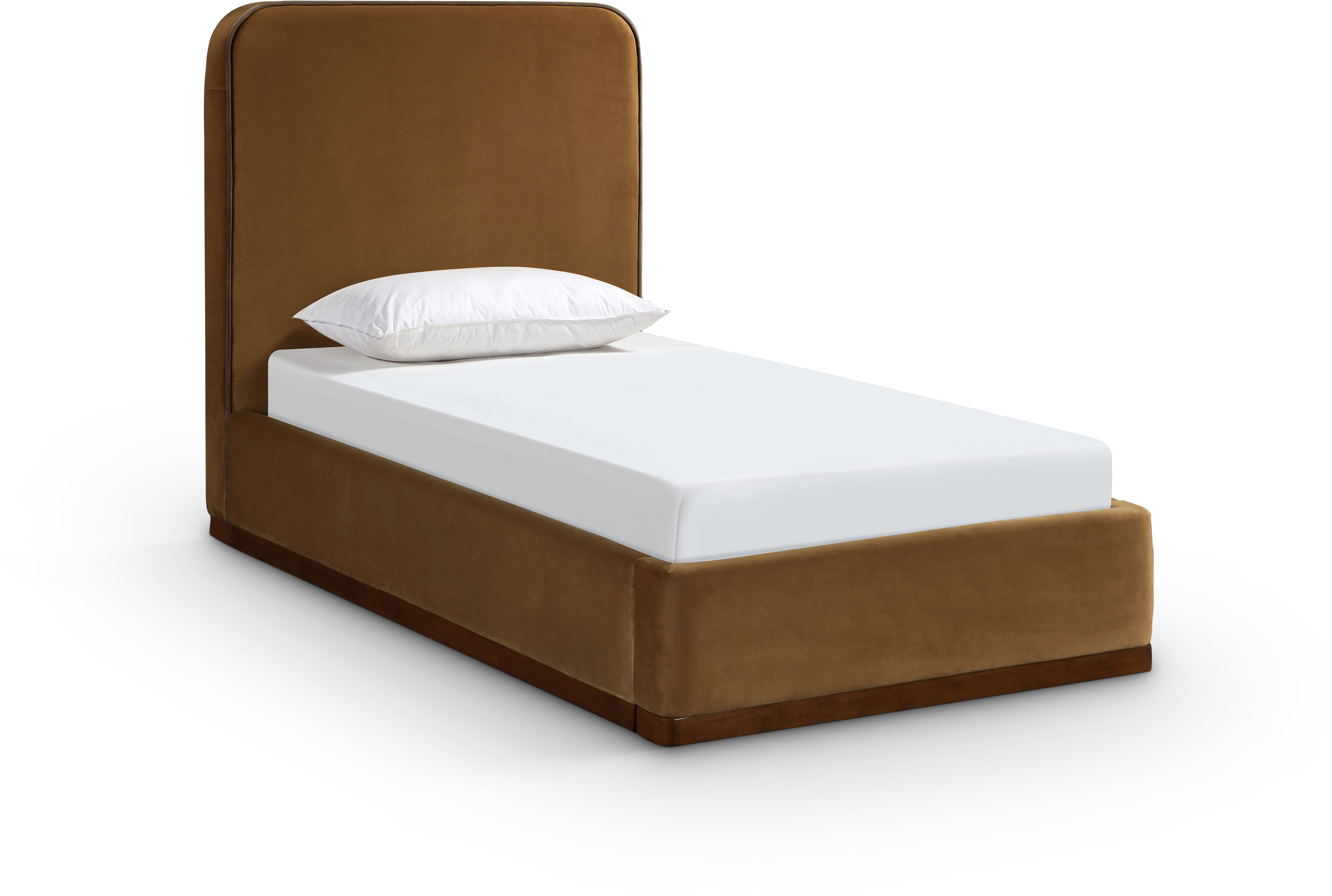Rava - Twin Bed - Saddle / Brown