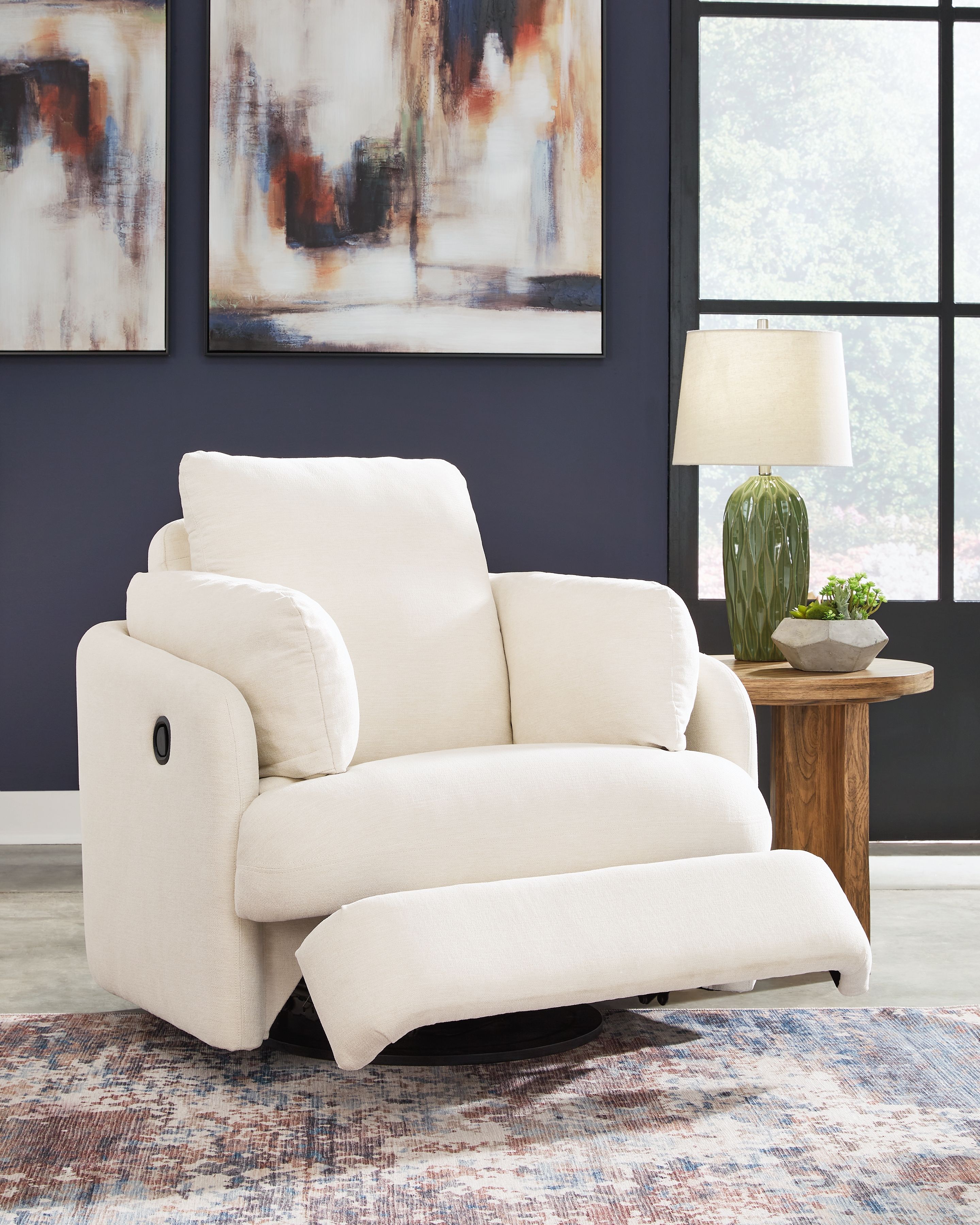 Ashley Furniture Modmax - Swivel Glider Recliner - Oyster - Image 8