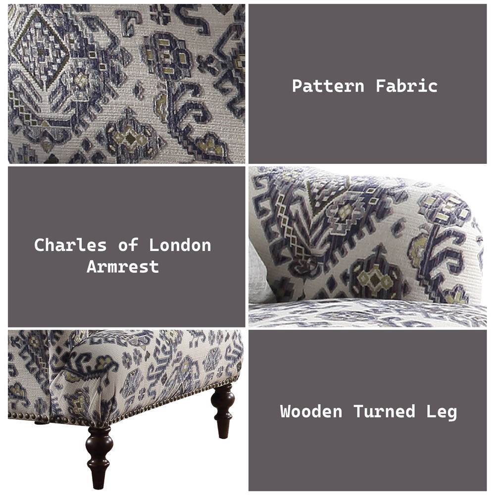 Saira - Chair With Pillow - Pattern Fabric, beige, view 5