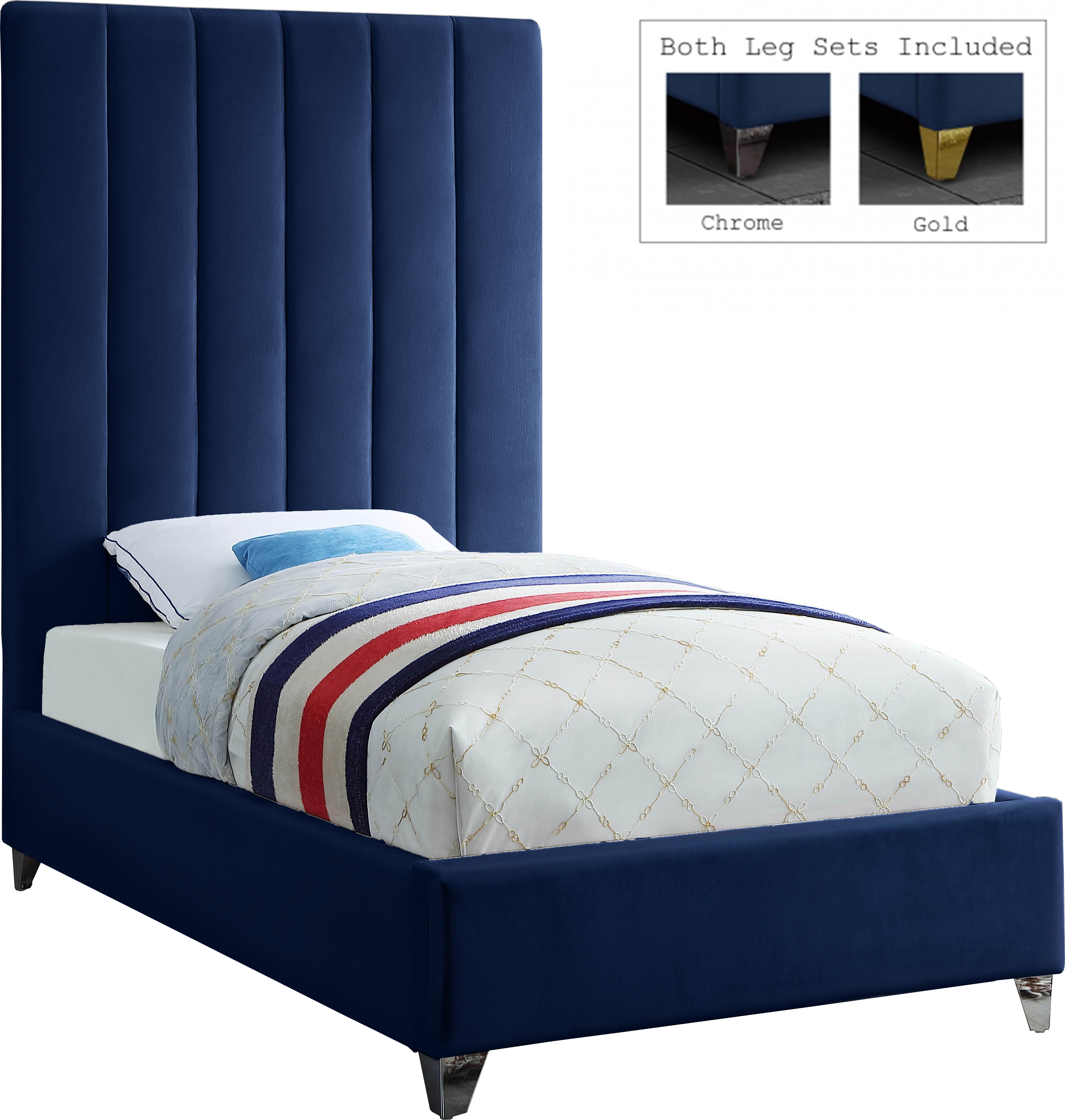 Via - Twin Bed - Navy