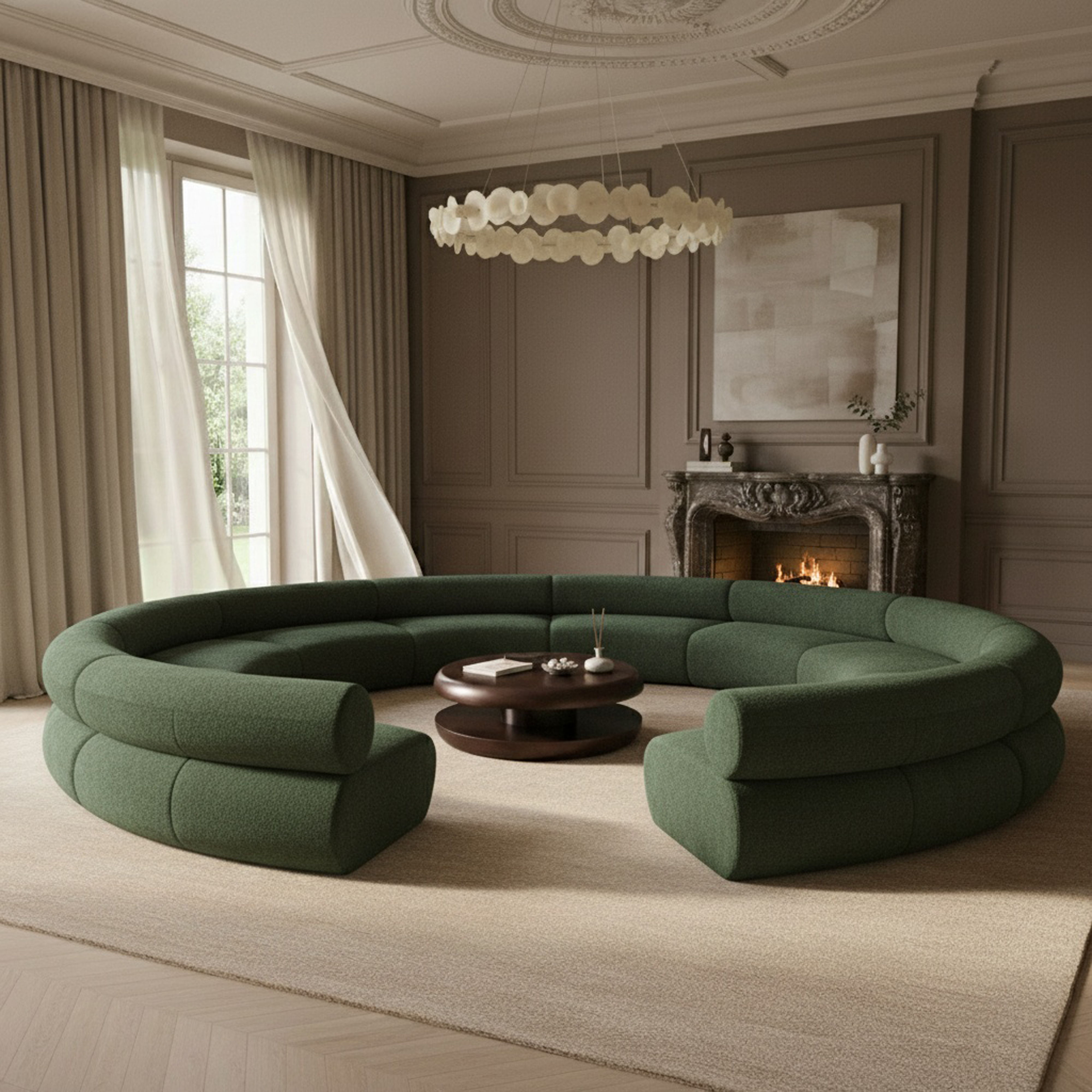Bale - 10 Piece Modular Sofa - Green