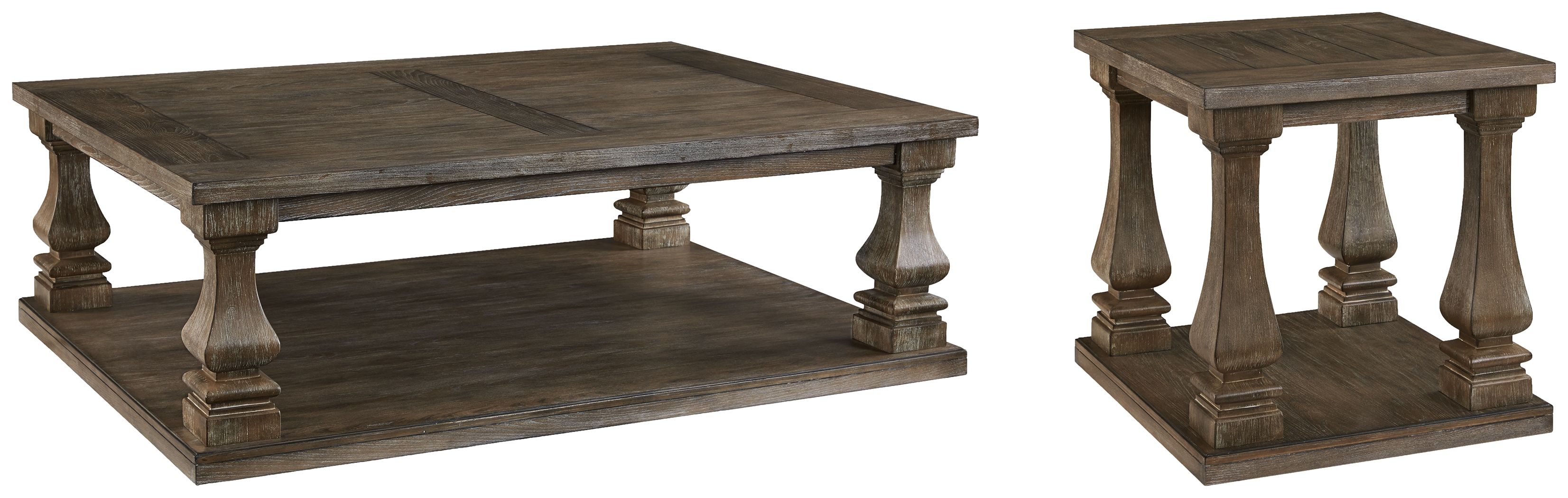 Ashley Furniture Johnelle - Rectangular Cocktail Table - Gray - Image 6