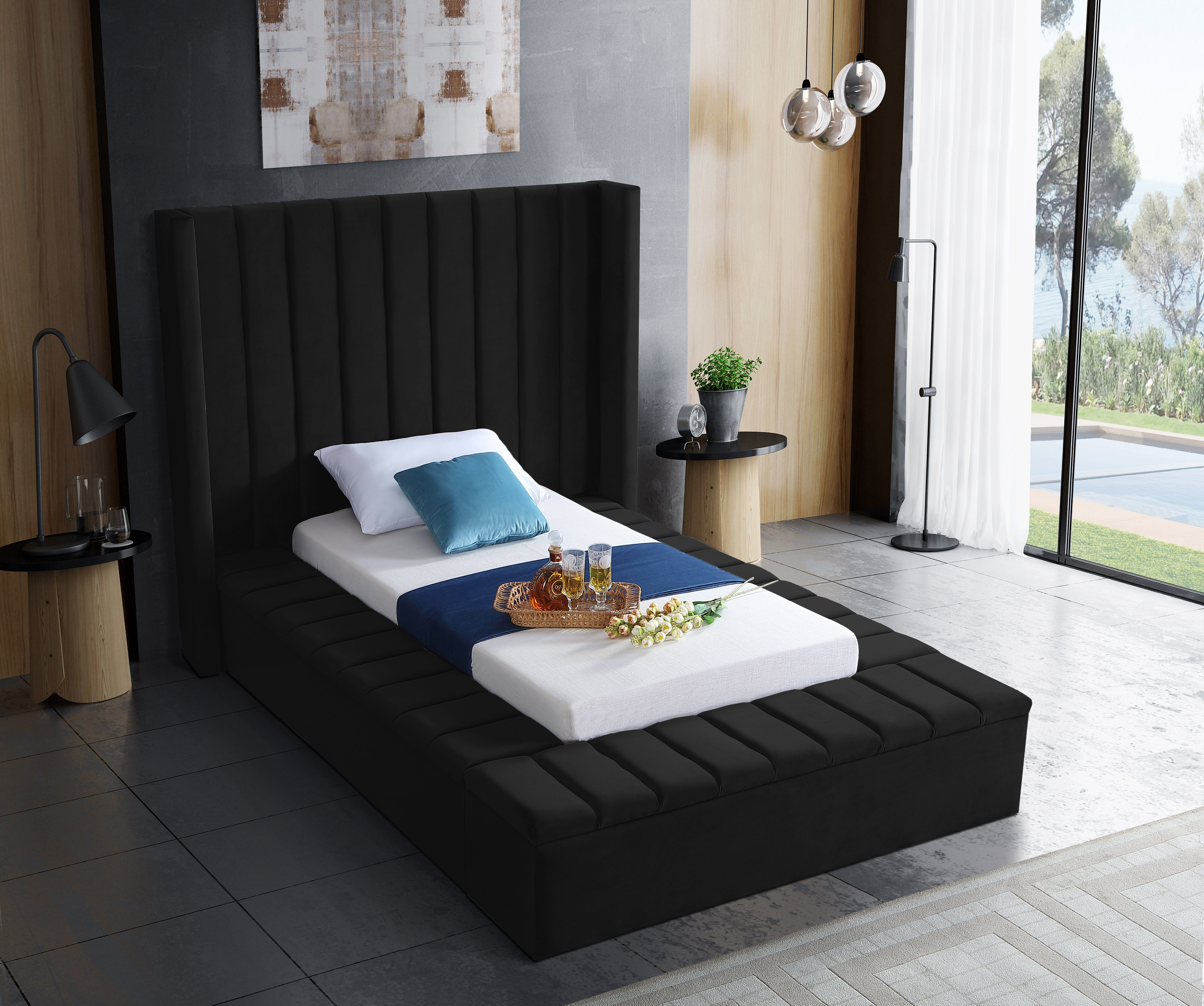 Kiki - Twin Bed - Black