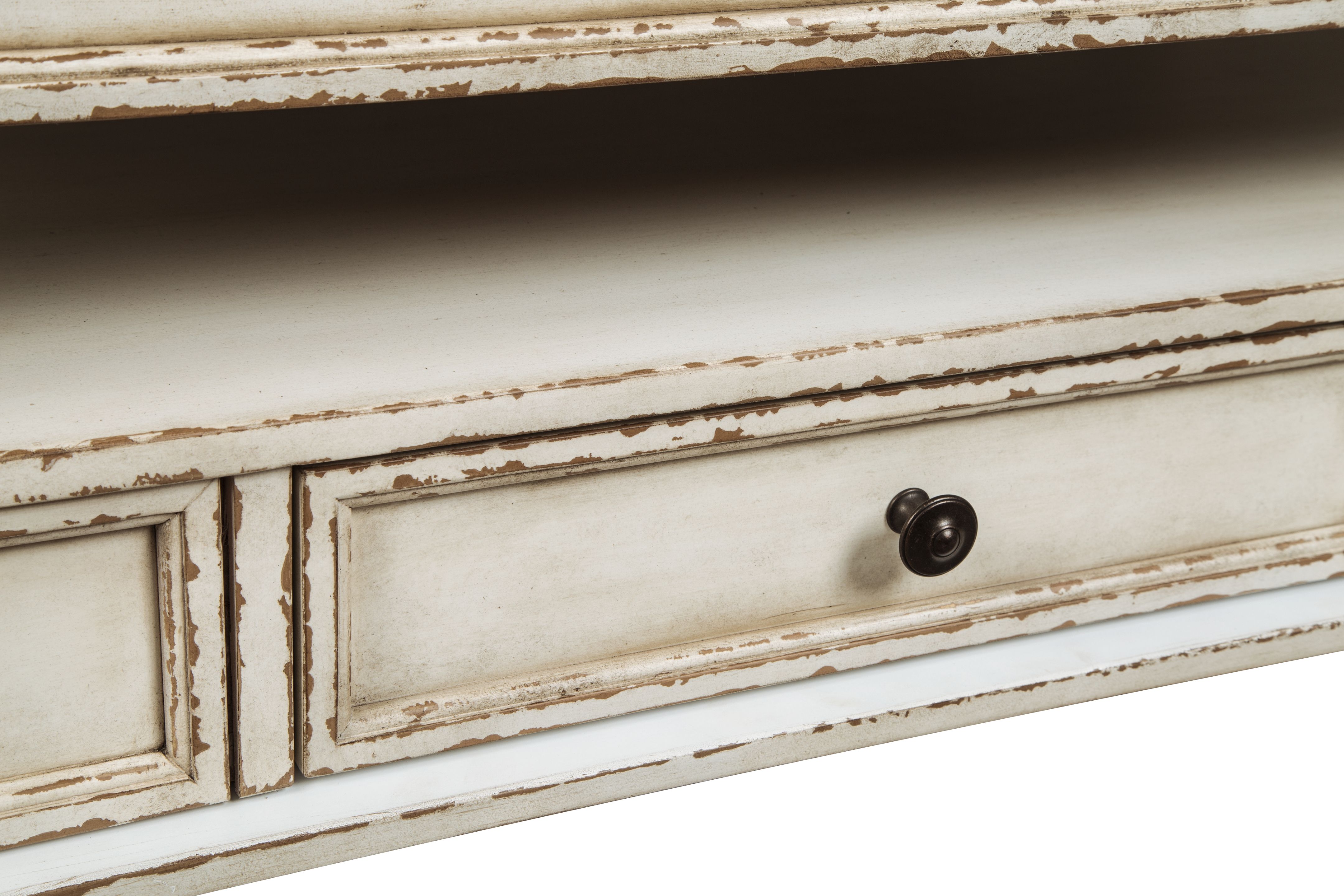 Ashley Furniture Realyn - Lift Top Cocktail Table - White / Brown - Image 10