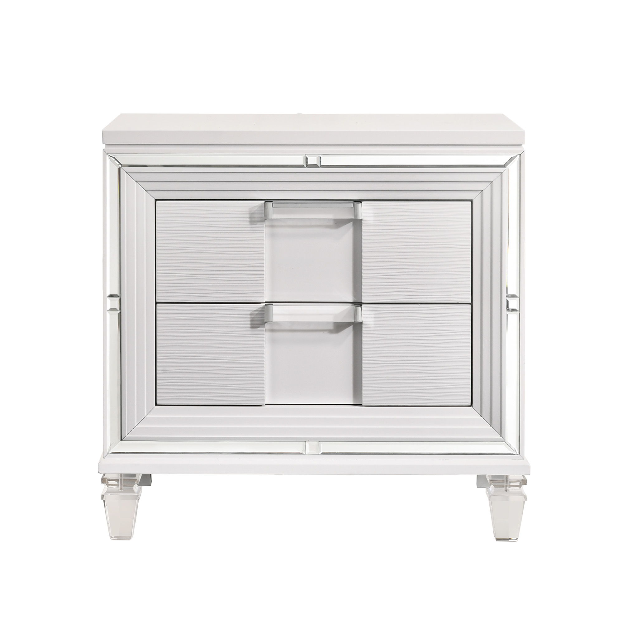 Twenty Nine - Nightstand With USB - White