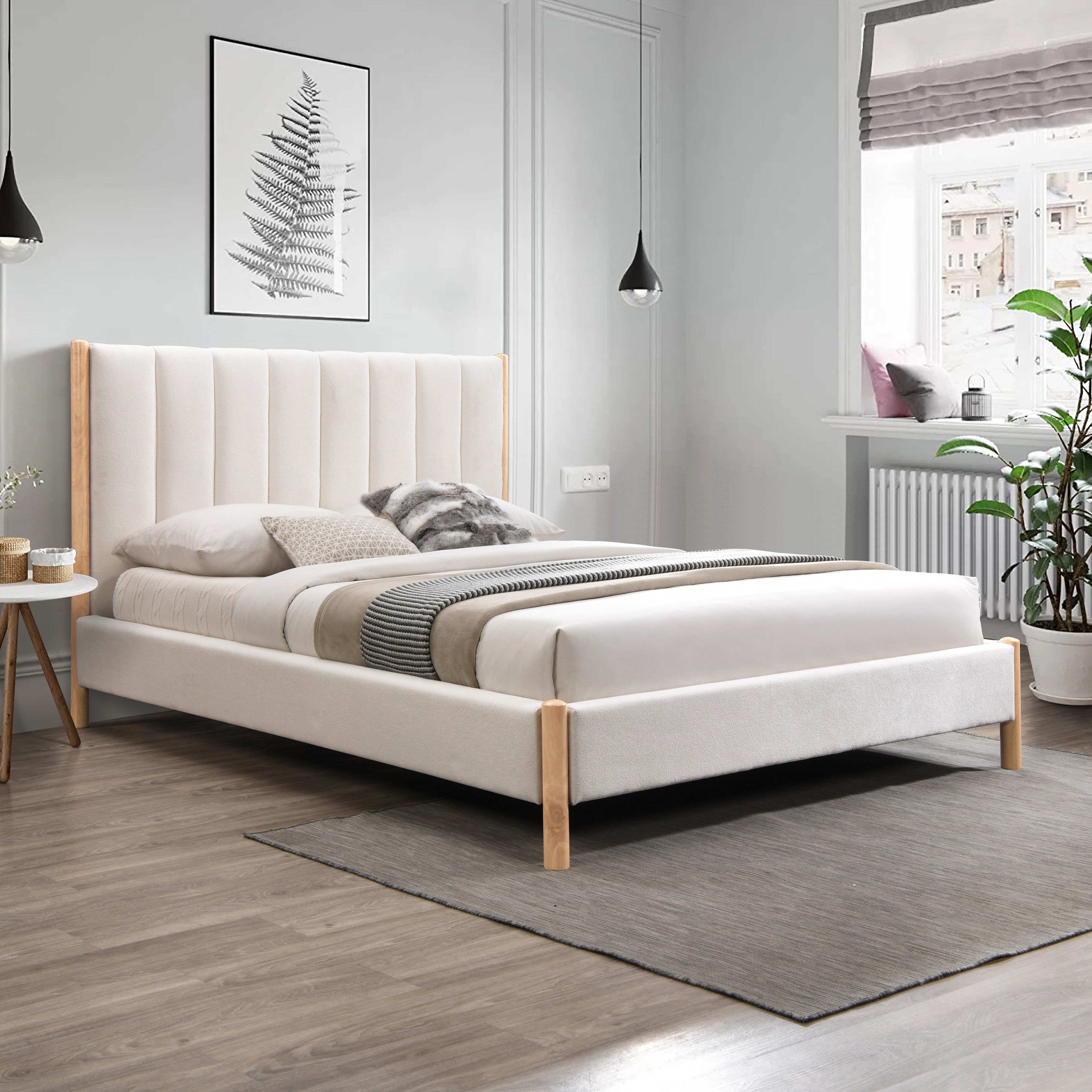 Kona - King Bed - Cream