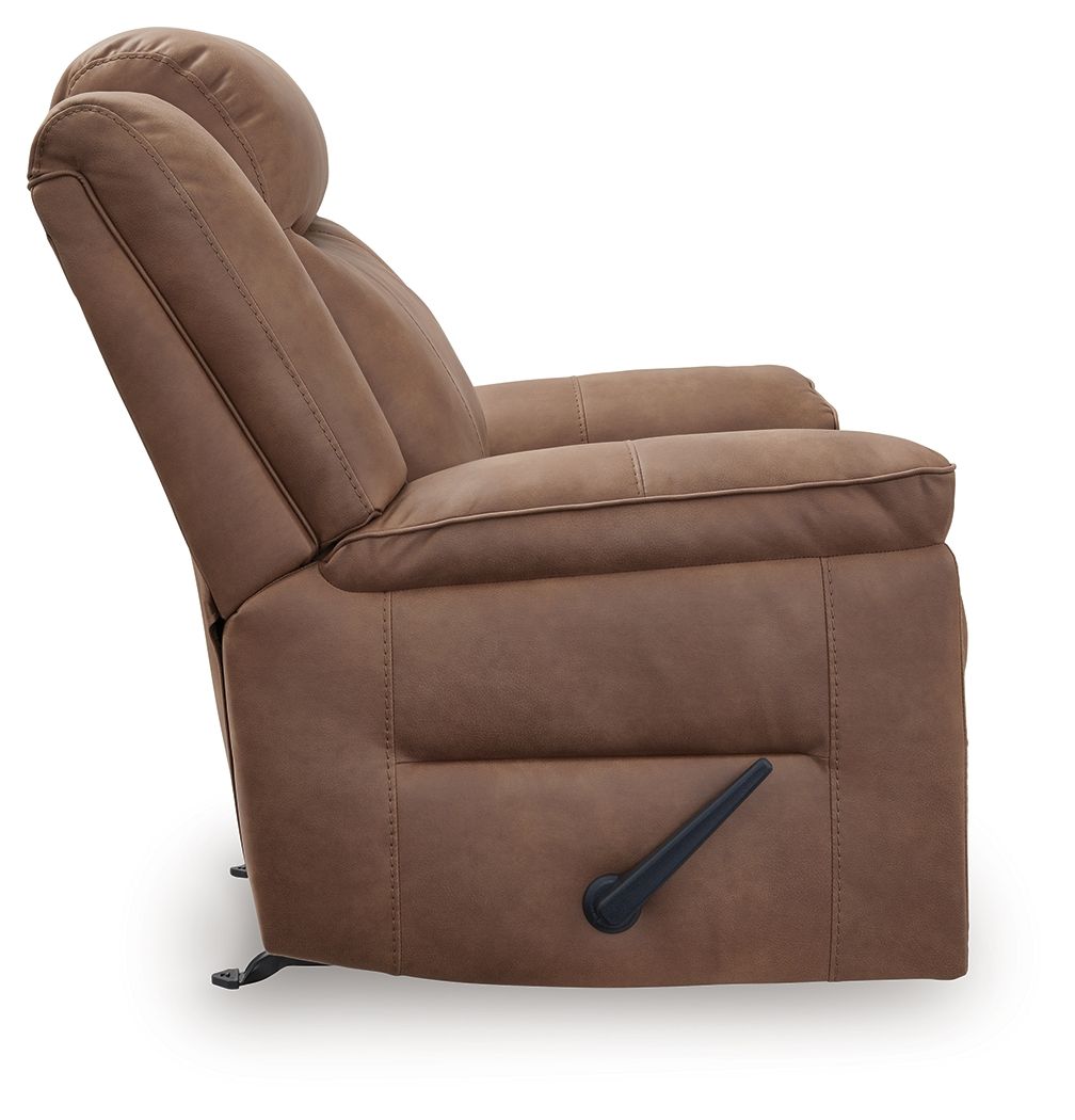 Ashley Furniture Status Check - Rocker Recliner - Caramel - Image 5