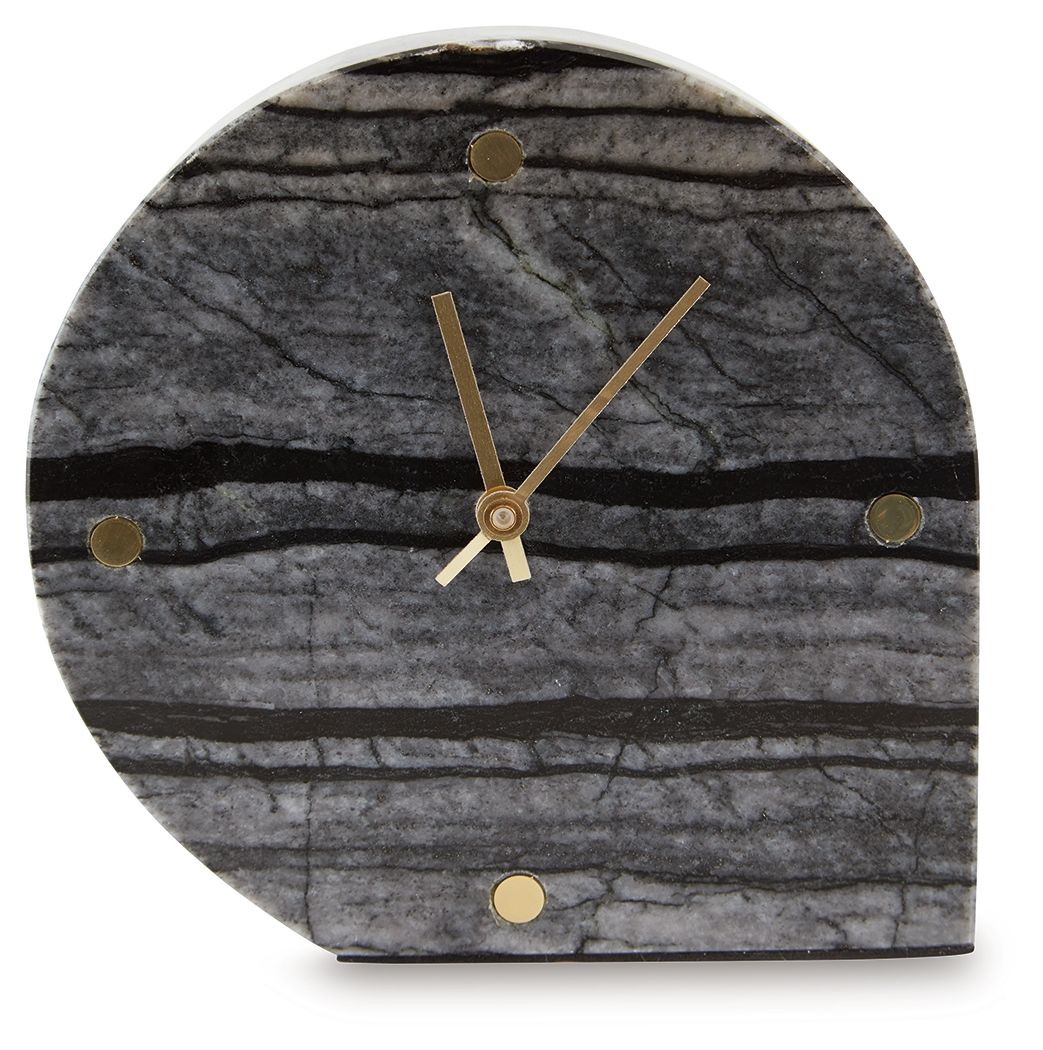 Janmour - Table Clock - Black, black, view 3