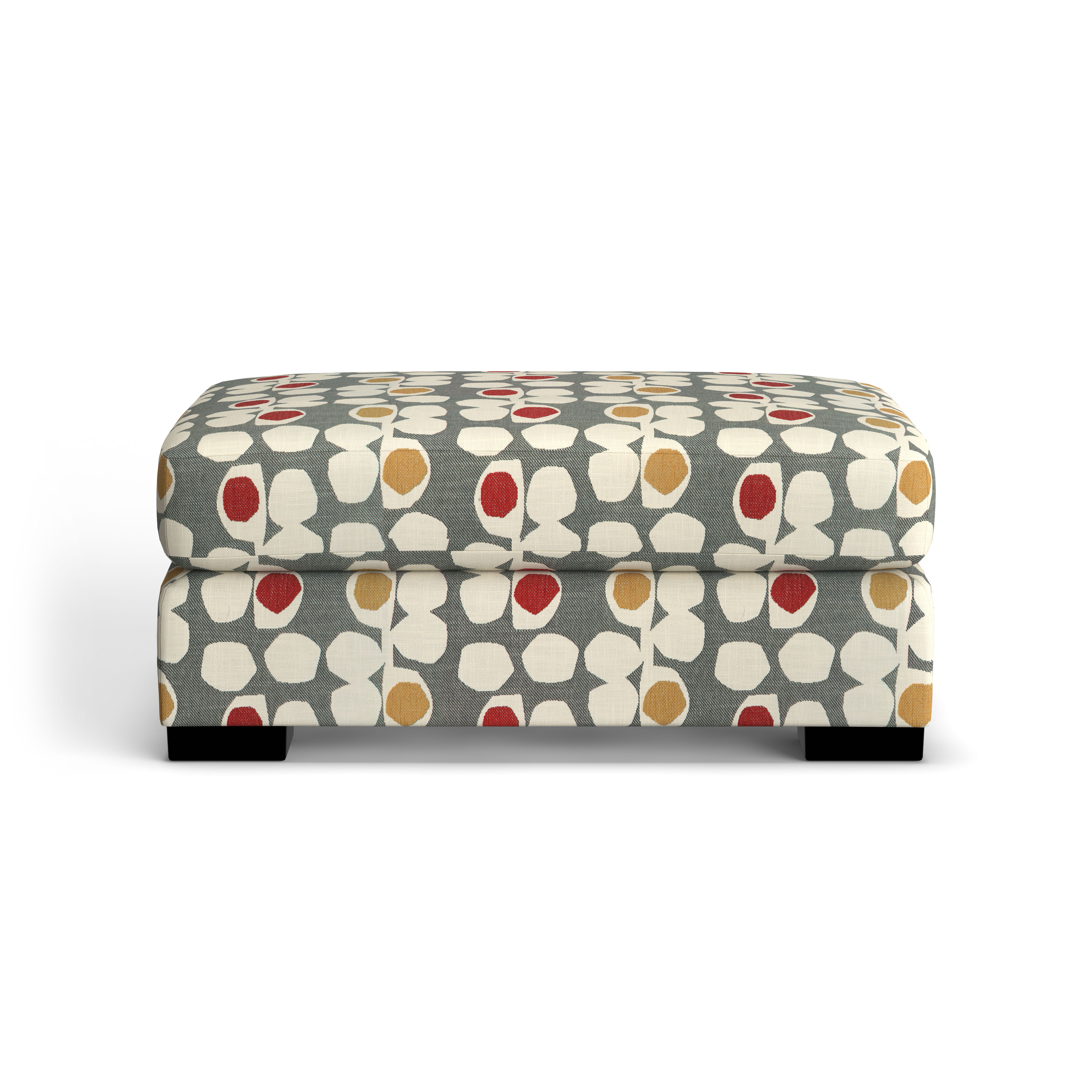 Noah - Fabric Ottoman, beige, view 6