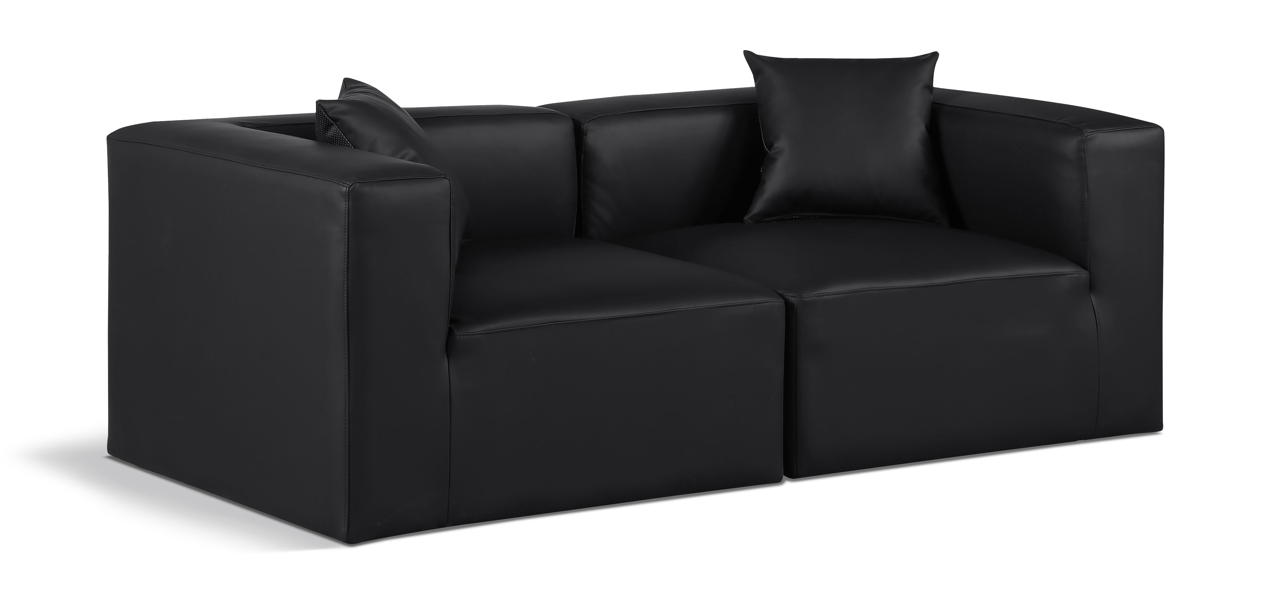 Cube - Modular 2 Seat Sofa - Black