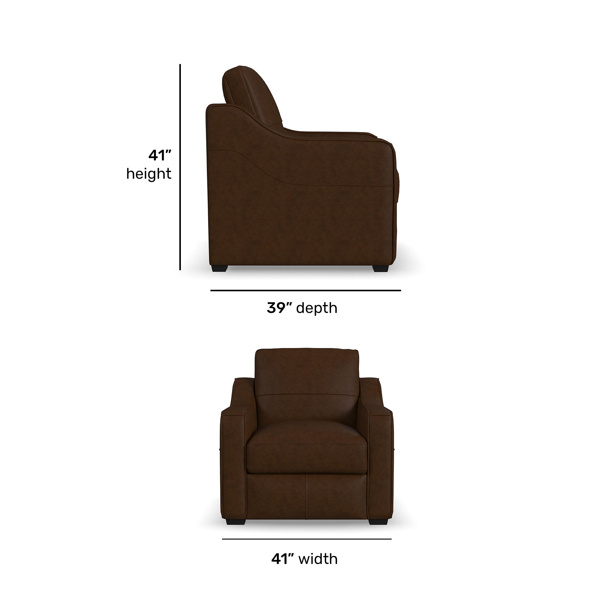 Hudson - Chair - Dark Brown, dark brown, view 6