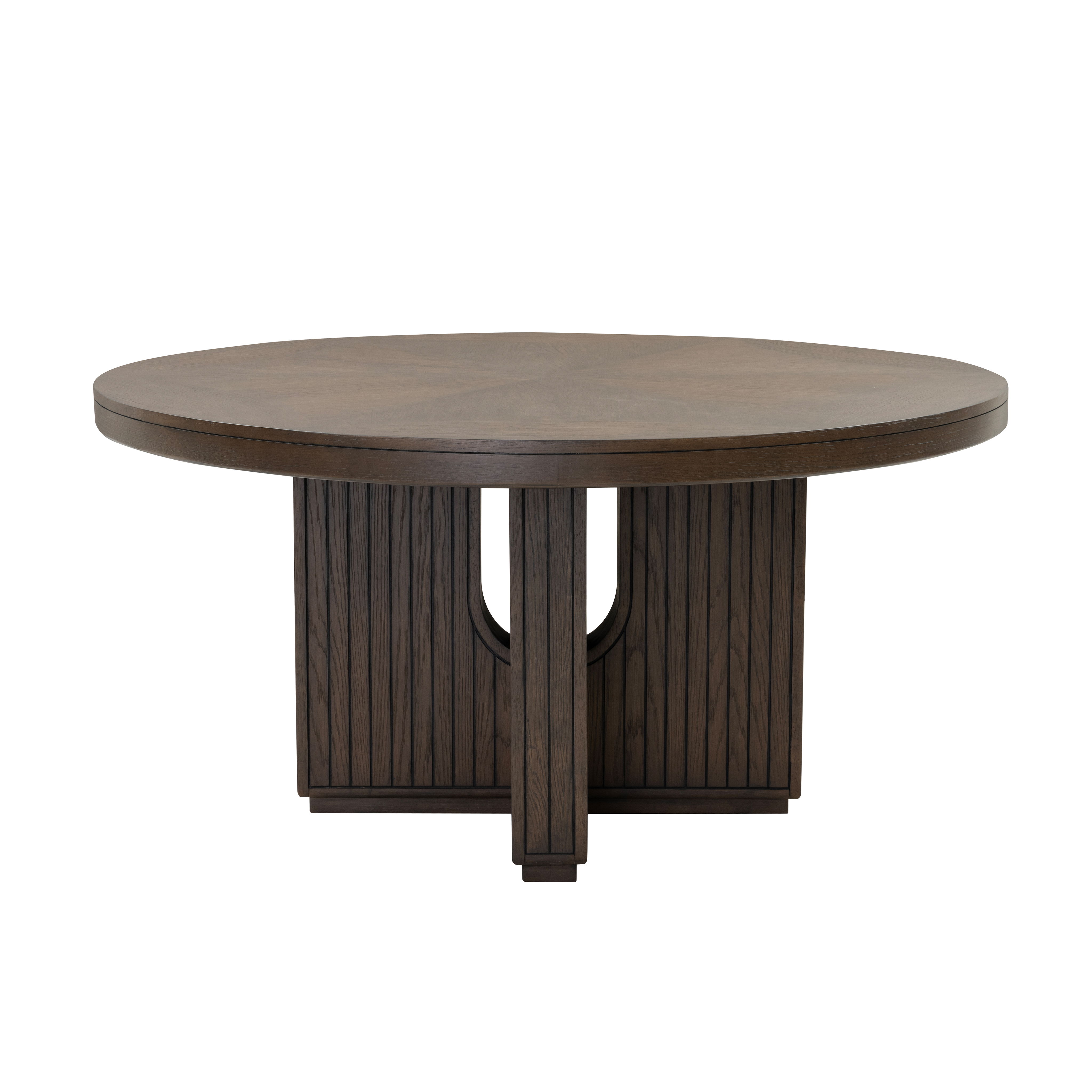 Athens - Round Dining Table - Chocolate Brown, dark brown