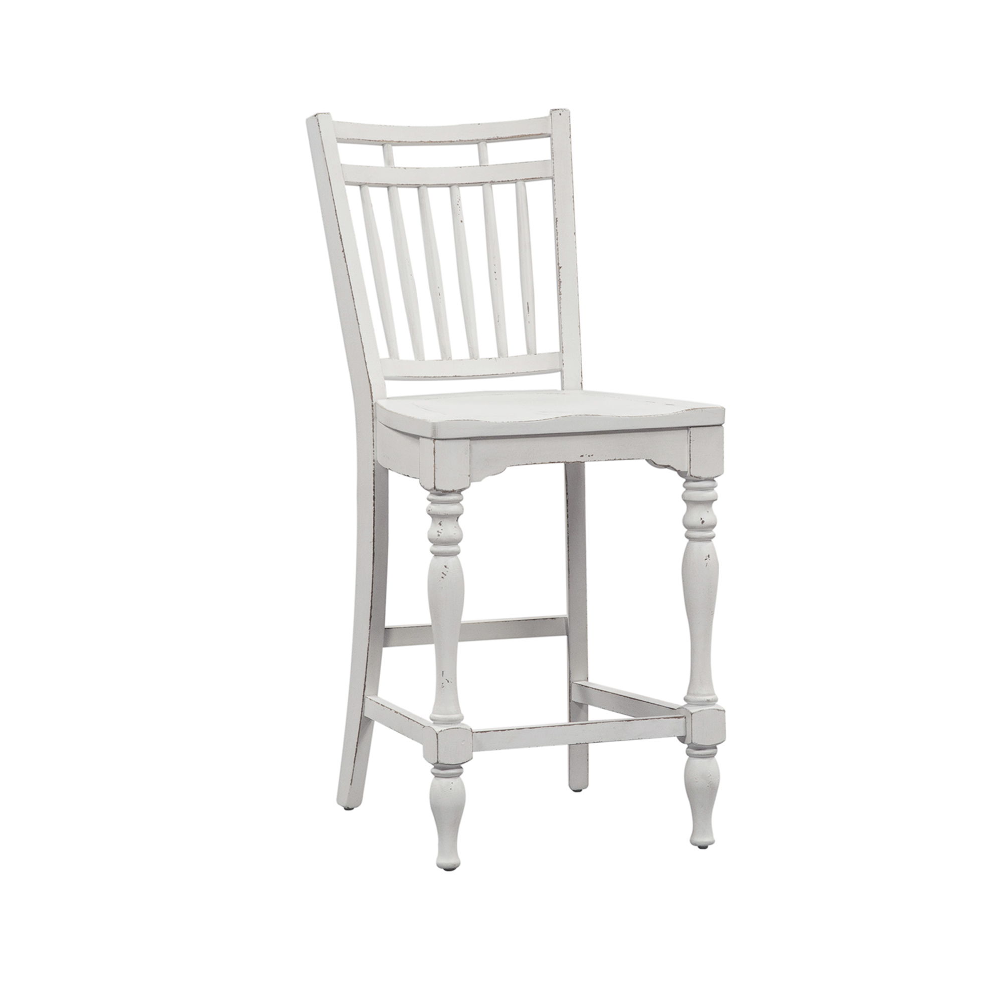 Liberty Furniture Magnolia Manor - Spindle Back Counter Chair - White