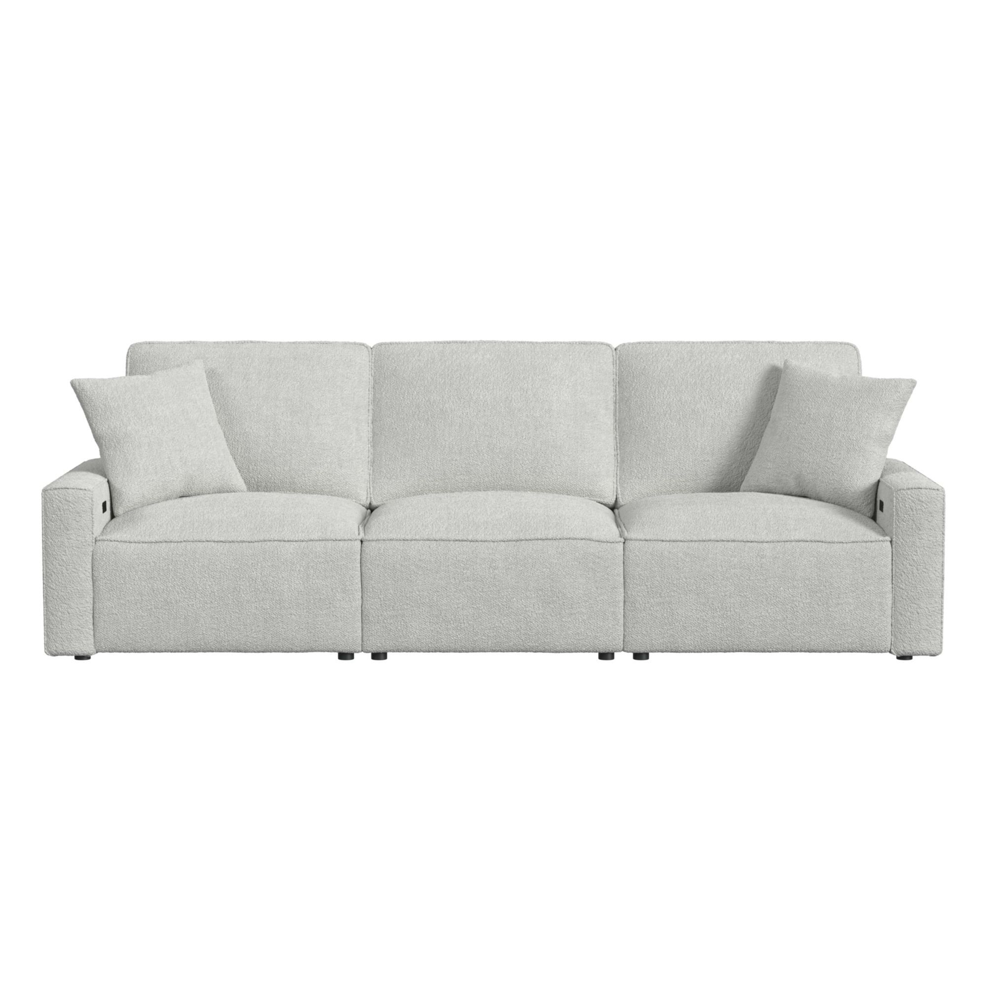 Normandy - 3 Piece Power Motion Sectional Set - Culp Bloke Cotton