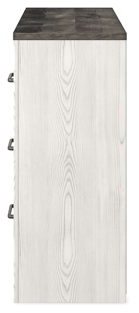 Ashley Furniture Gerridan - Six Drawer Dresser - White / Gray - Image 5