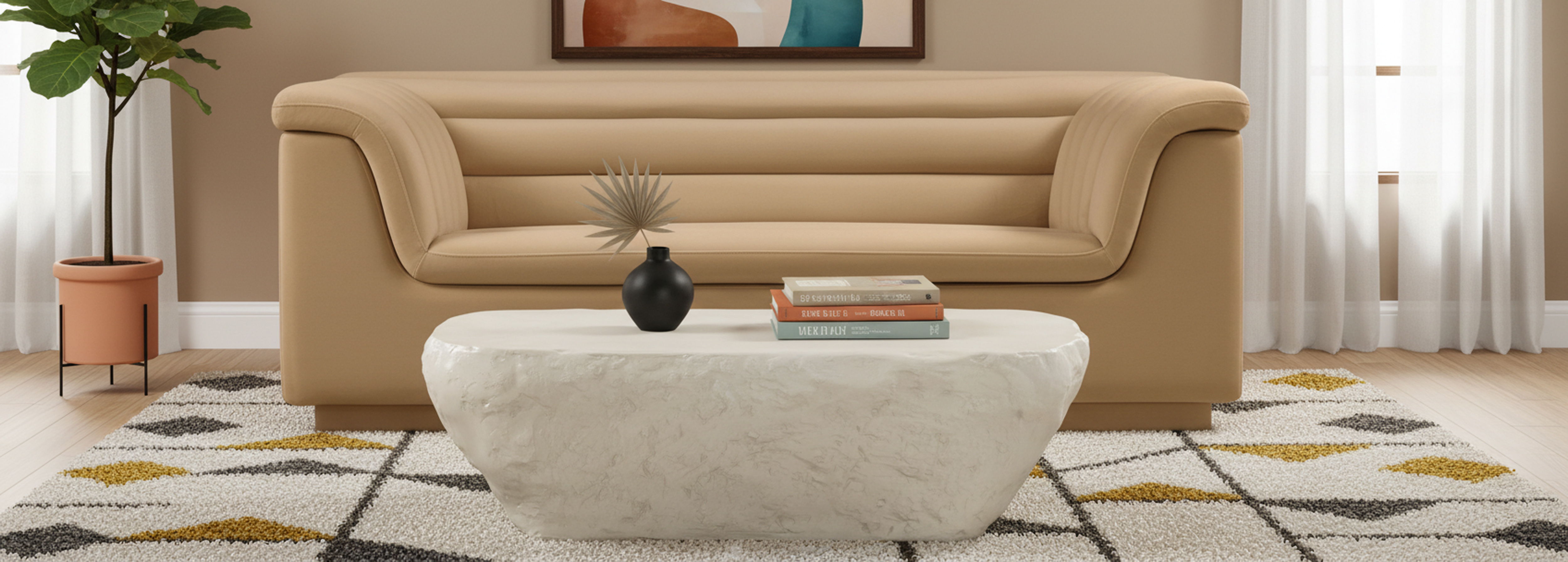 Cascade - Velvet Loveseat - Camel