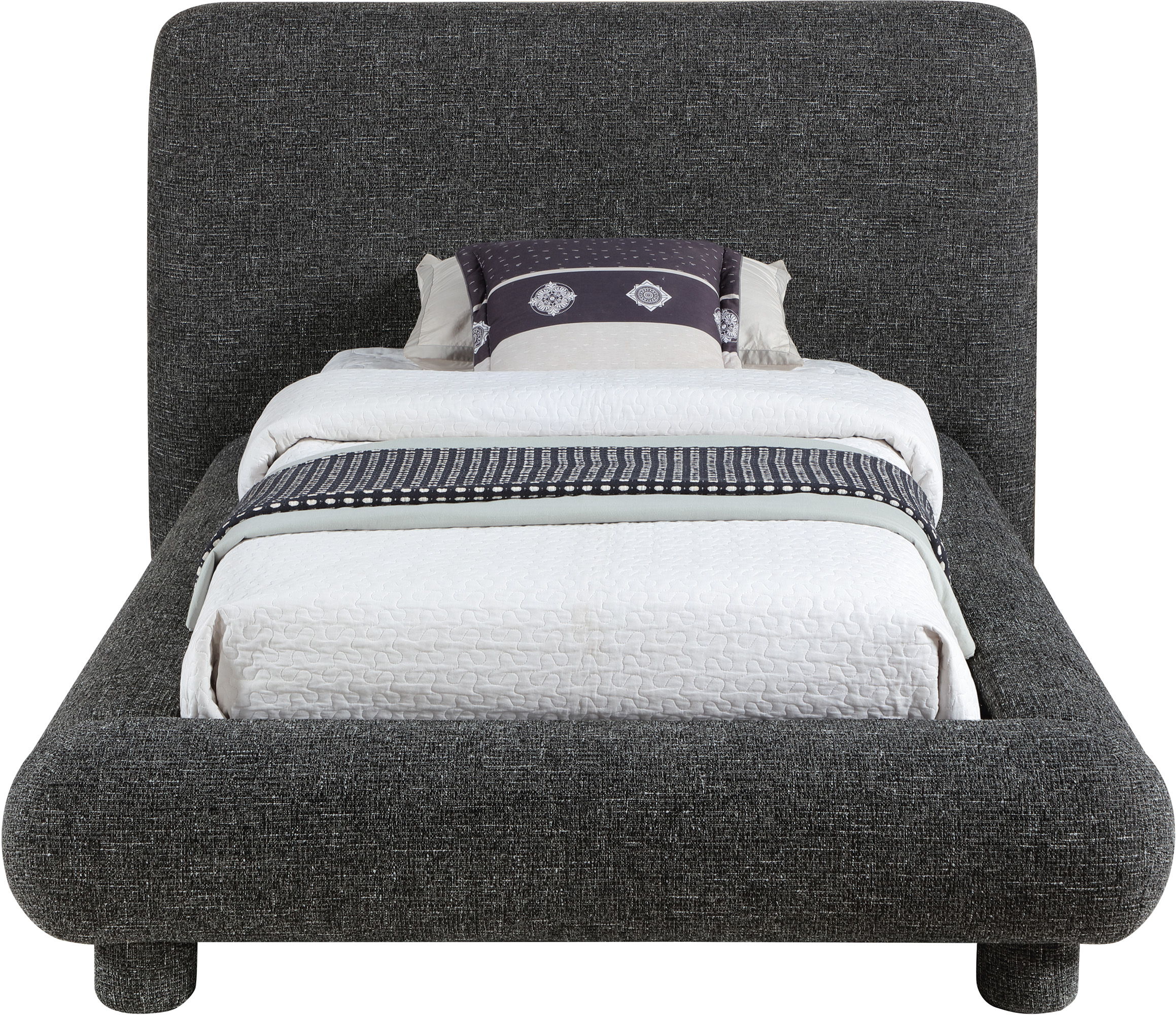 Blair - Fabric Twin Bed - Black