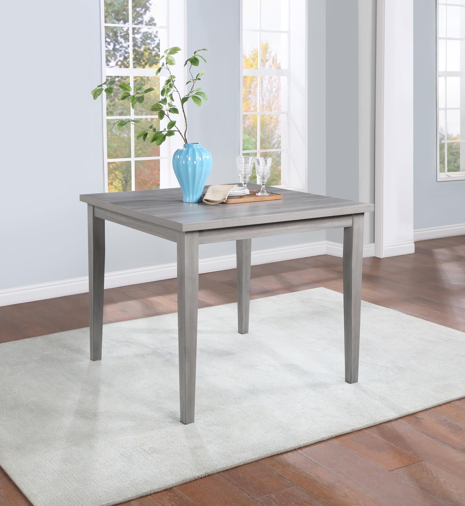 D165 - 5 Piece Dining Room Set (Table, 4 Side Chairs) - Gray