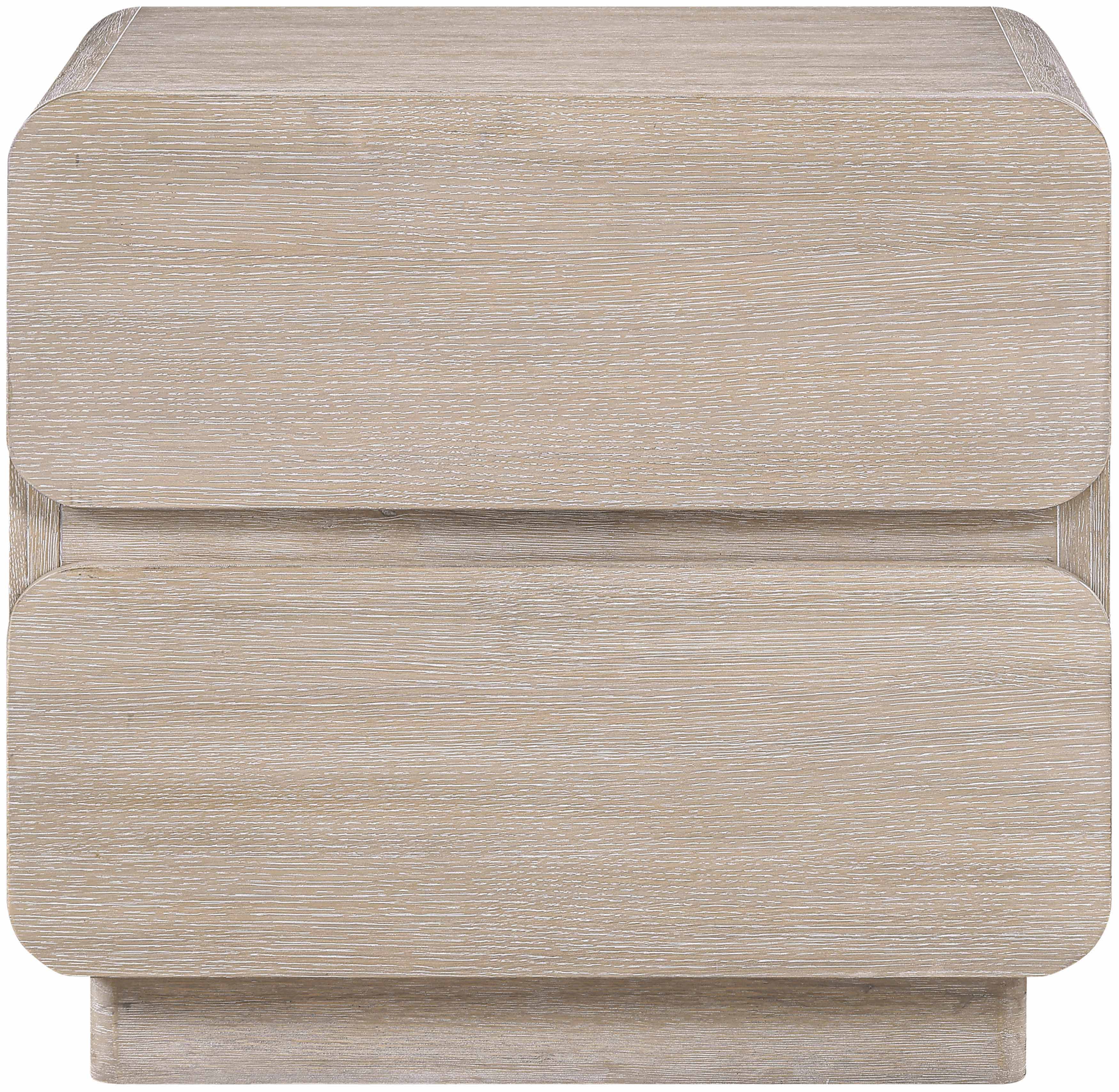 Adagio - Solid Wood And Oak Veneer Nightstand - Natural