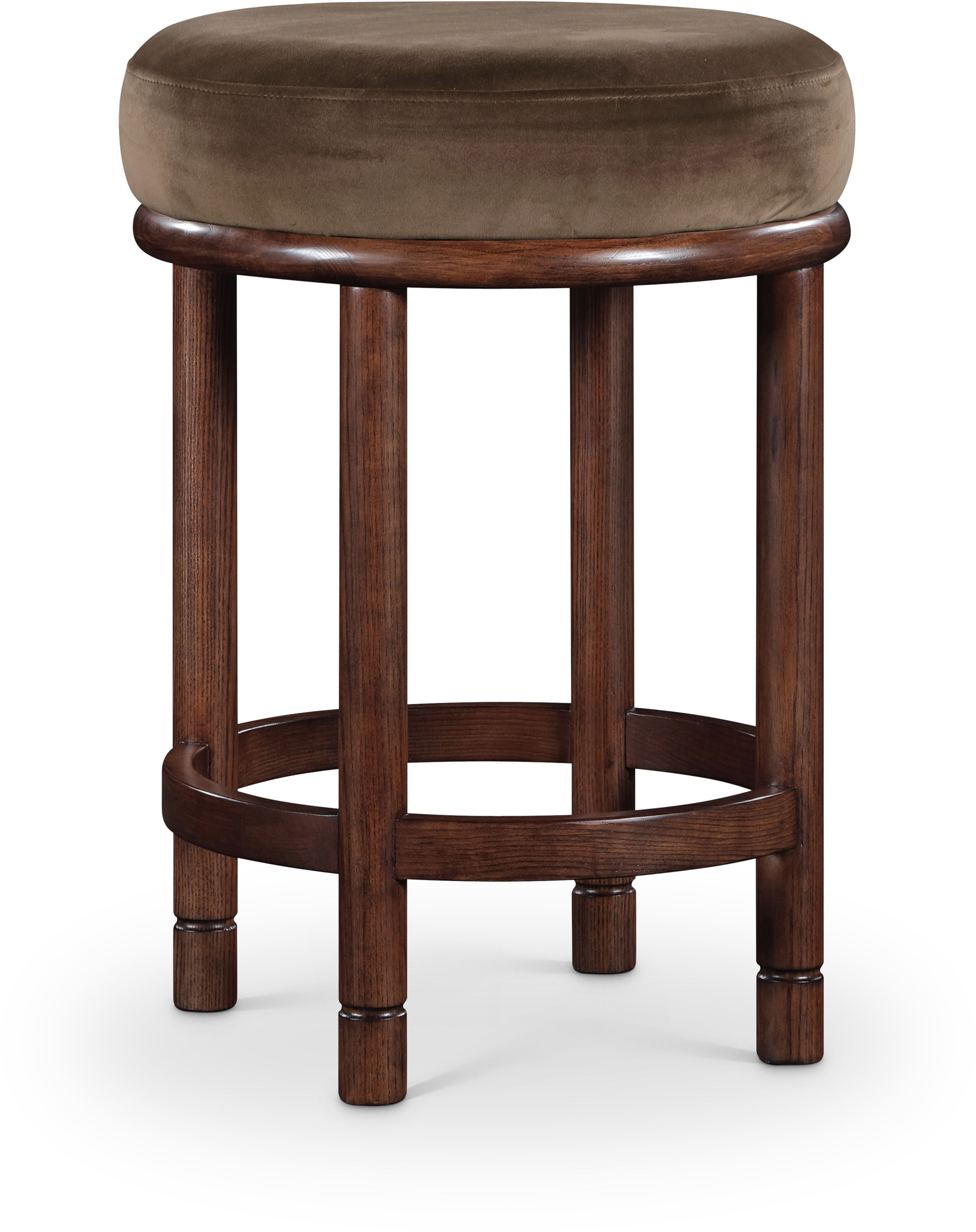 Monette - Counter Stool With Brown Base - Brown