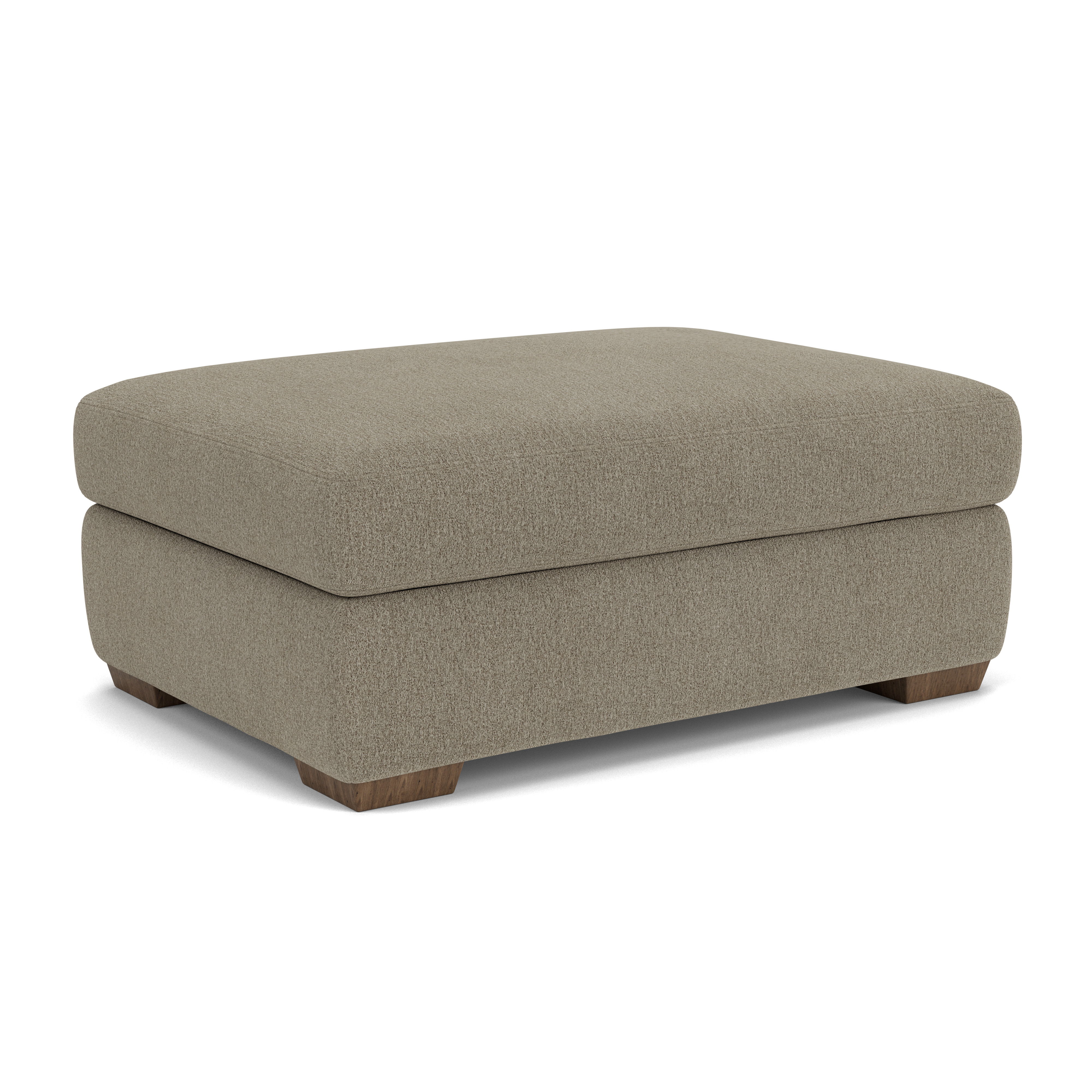 Collins - Fabric Ottoman, light gray, view 2