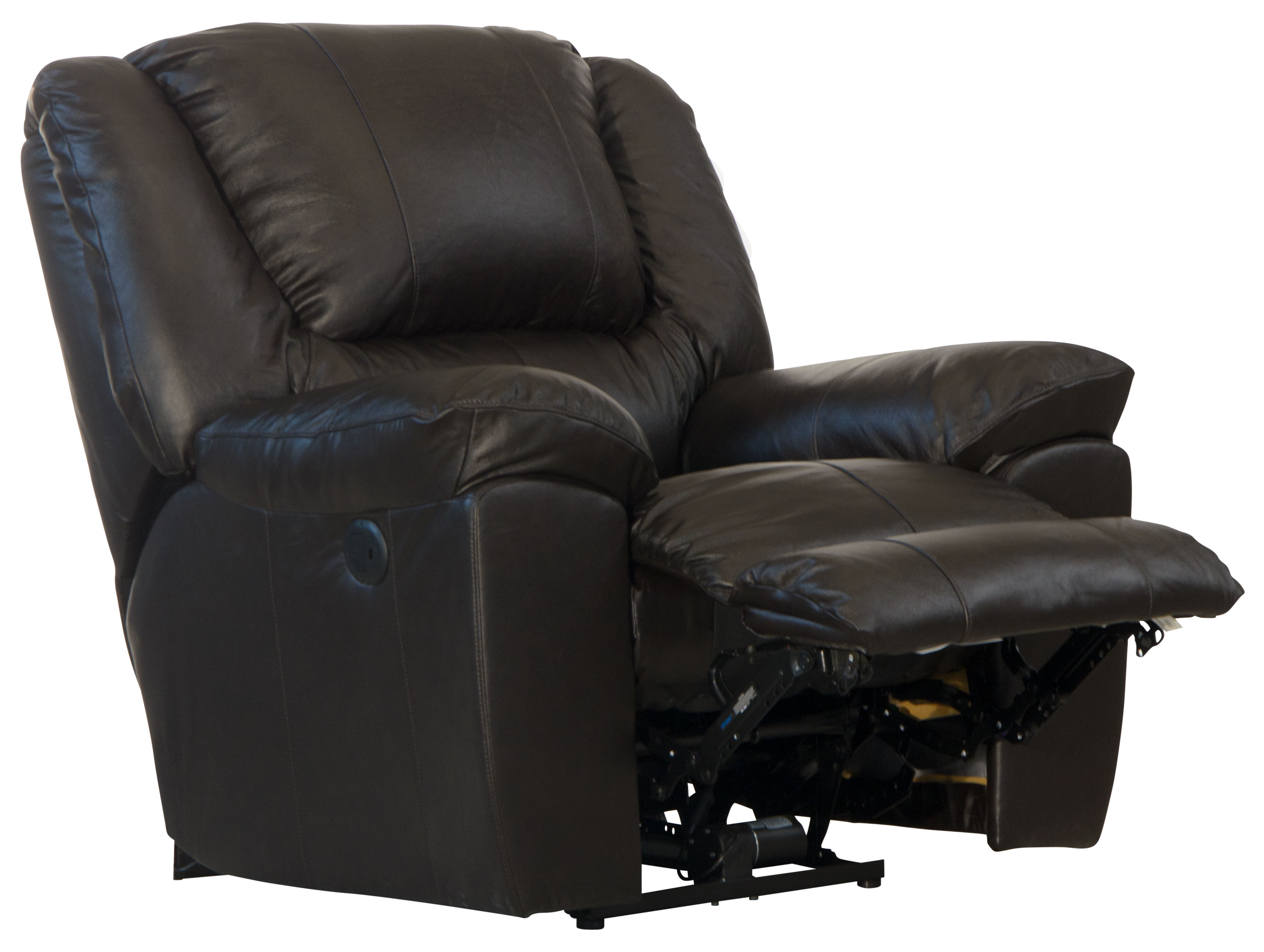 Transformer II - Power Wall Hugger Recliner - Chocolate Top Grain Italian Leather Match