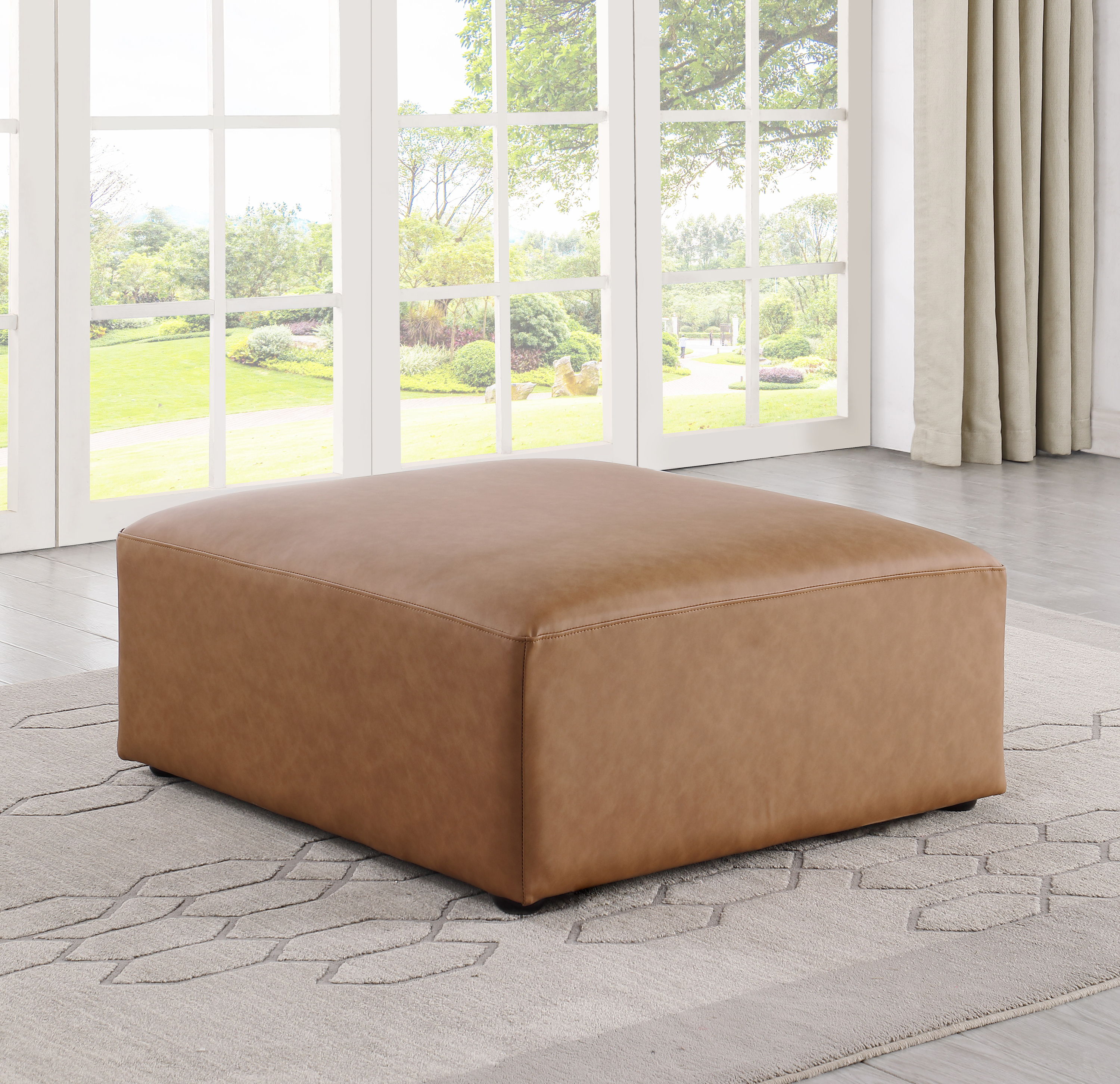 Cube - Ottoman - Brown