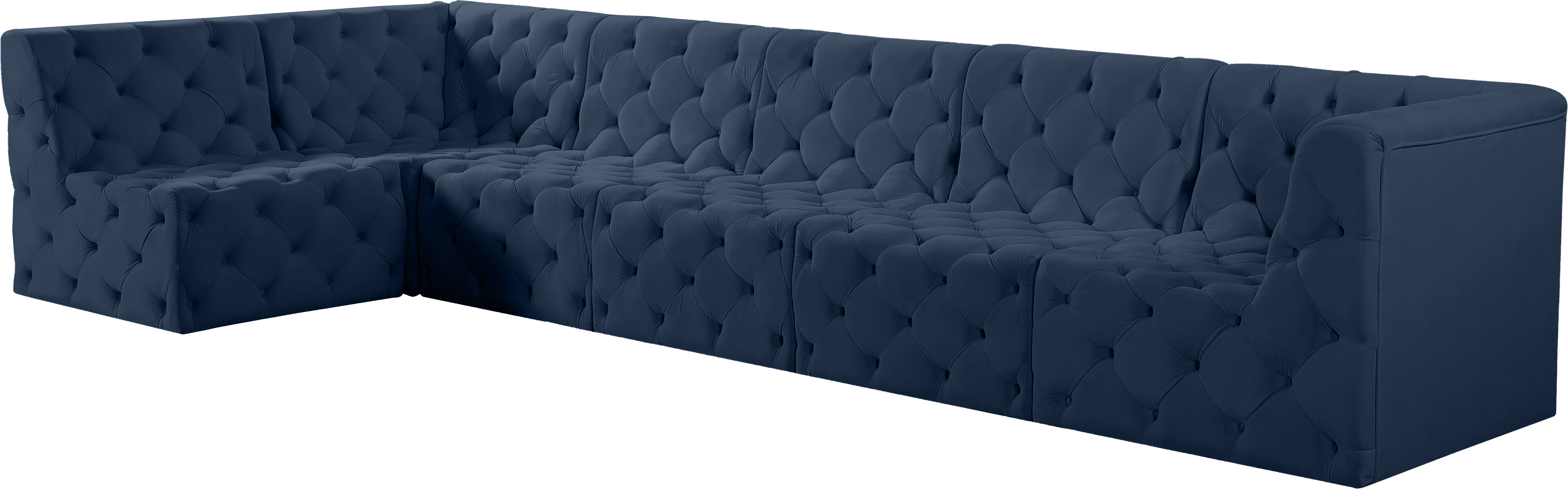 Tuft - 6 Piece Modular Sectional - Navy