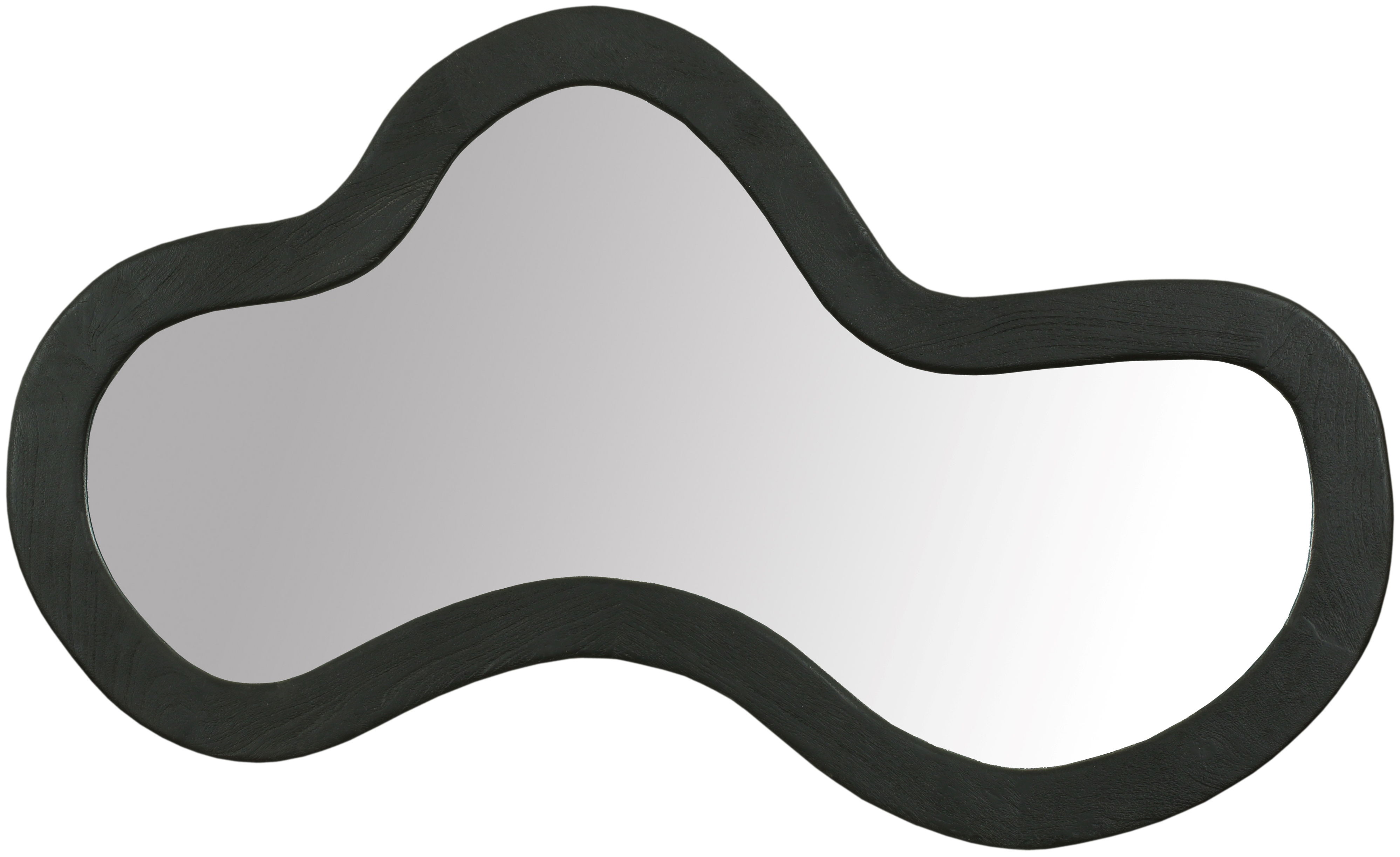 Oblique - 48" Wood Mirror - Black