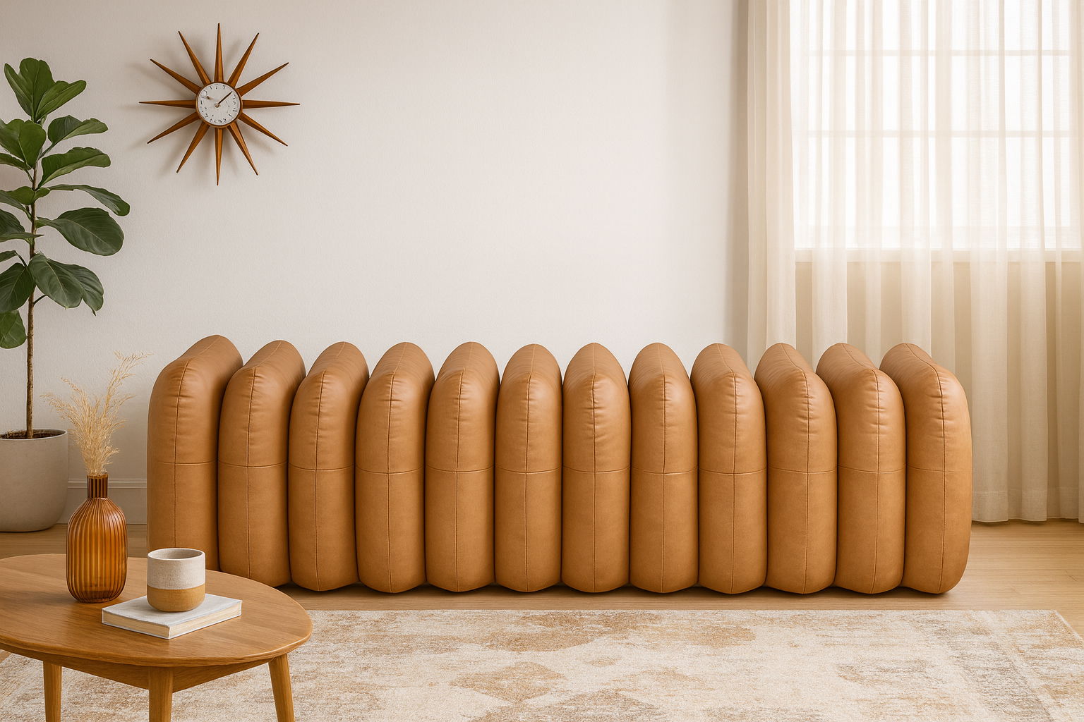 Atticus - Bench - Cognac