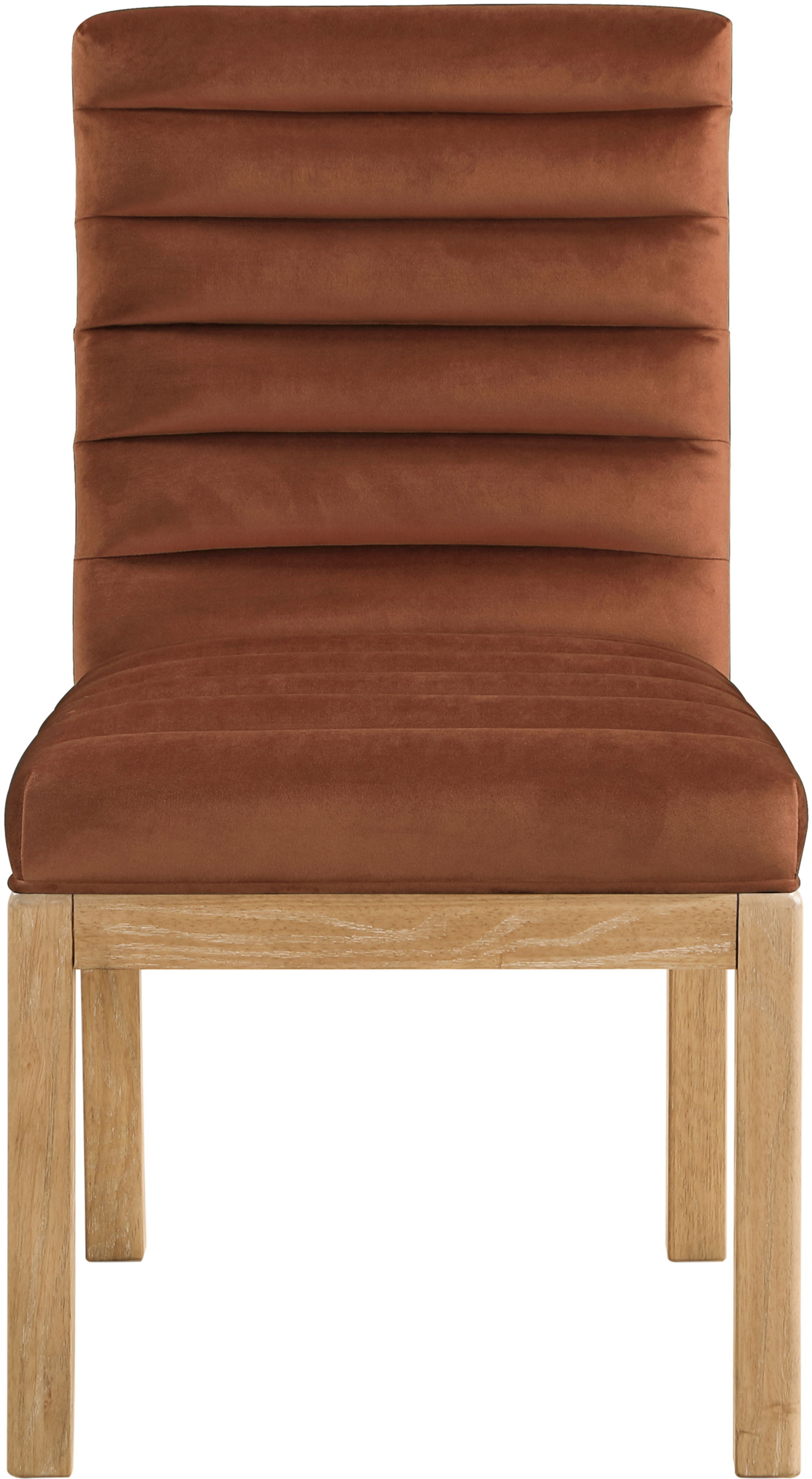 Evelyn - Dining Chair With Natural Legs - Cognac