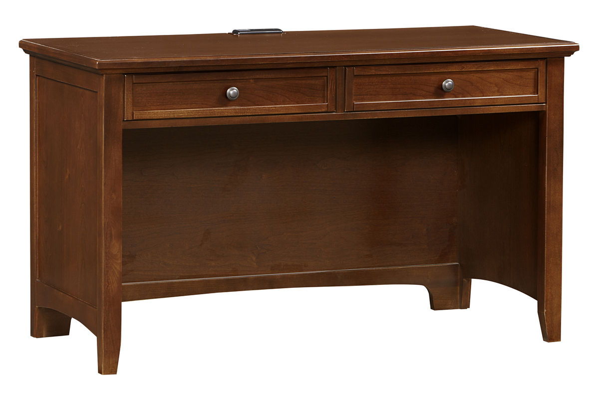 Bonanza - 2-Drawer Laptop/Tablet Desk with Charging Station - Cherry Image